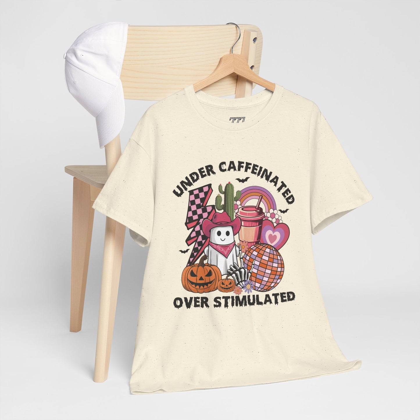 Under Caffeinated Over Stimulated Women's Heavy Cotton T-Shirt