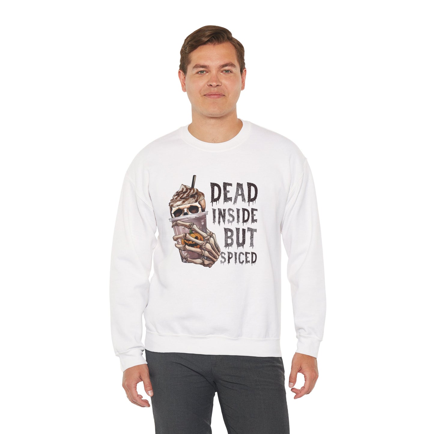 Dead Inside But Spiced Unisex Heavy Blend Crewneck Sweatshirt