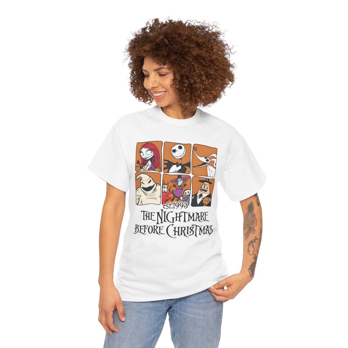 The Nightmare Before Christmas Unisex Heavy Cotton T-Shirt