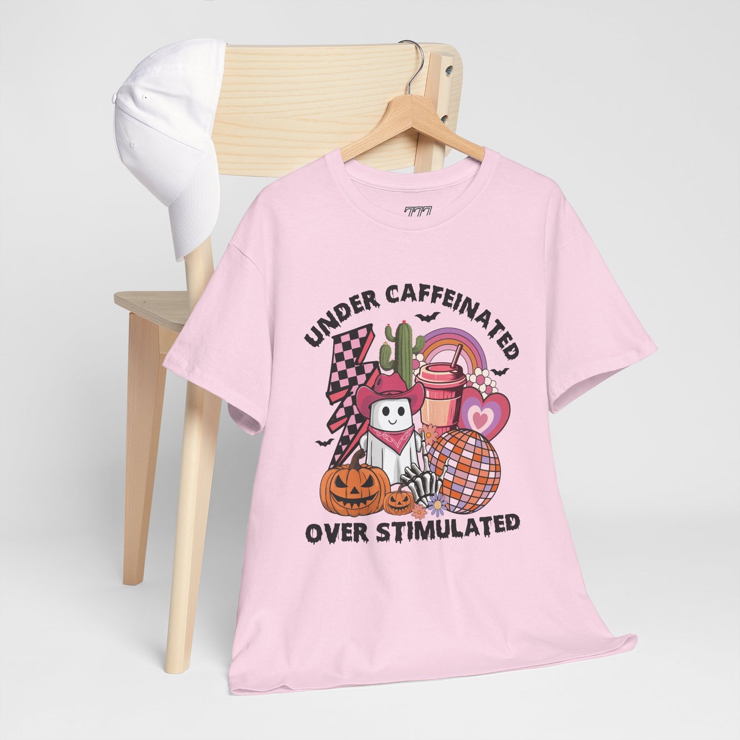 Under Caffeinated Over Stimulated Women's Heavy Cotton T-Shirt