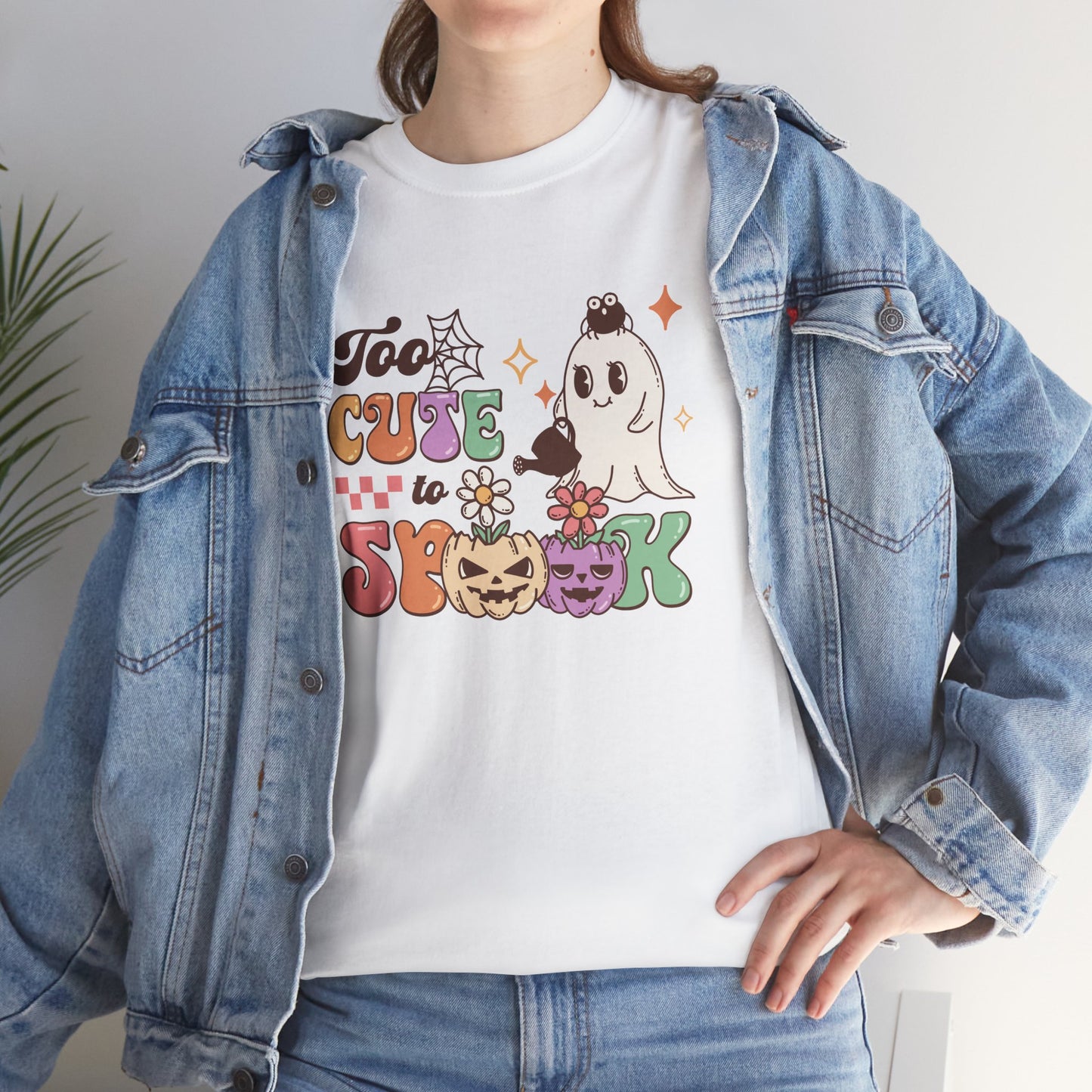 Too Cute To Spook Unisex Heavy Cotton T-Shirt