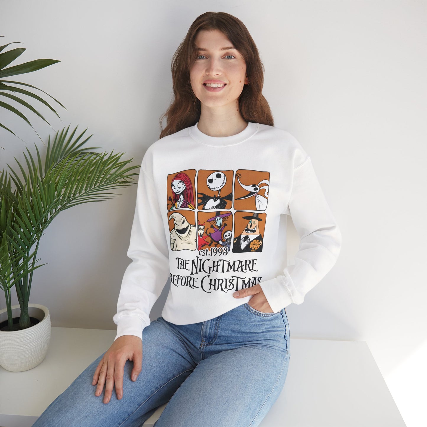 The Nightmare Before Christmas Unisex Heavy Blend Crewneck Sweatshirt