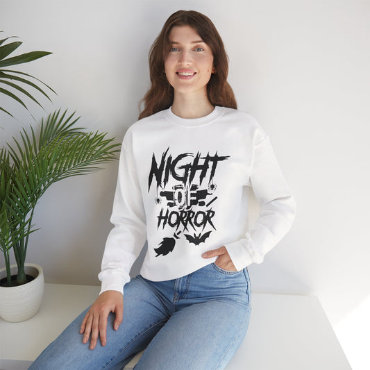 Night Of Horror Unisex Heavy Blend Crewneck Sweatshirt