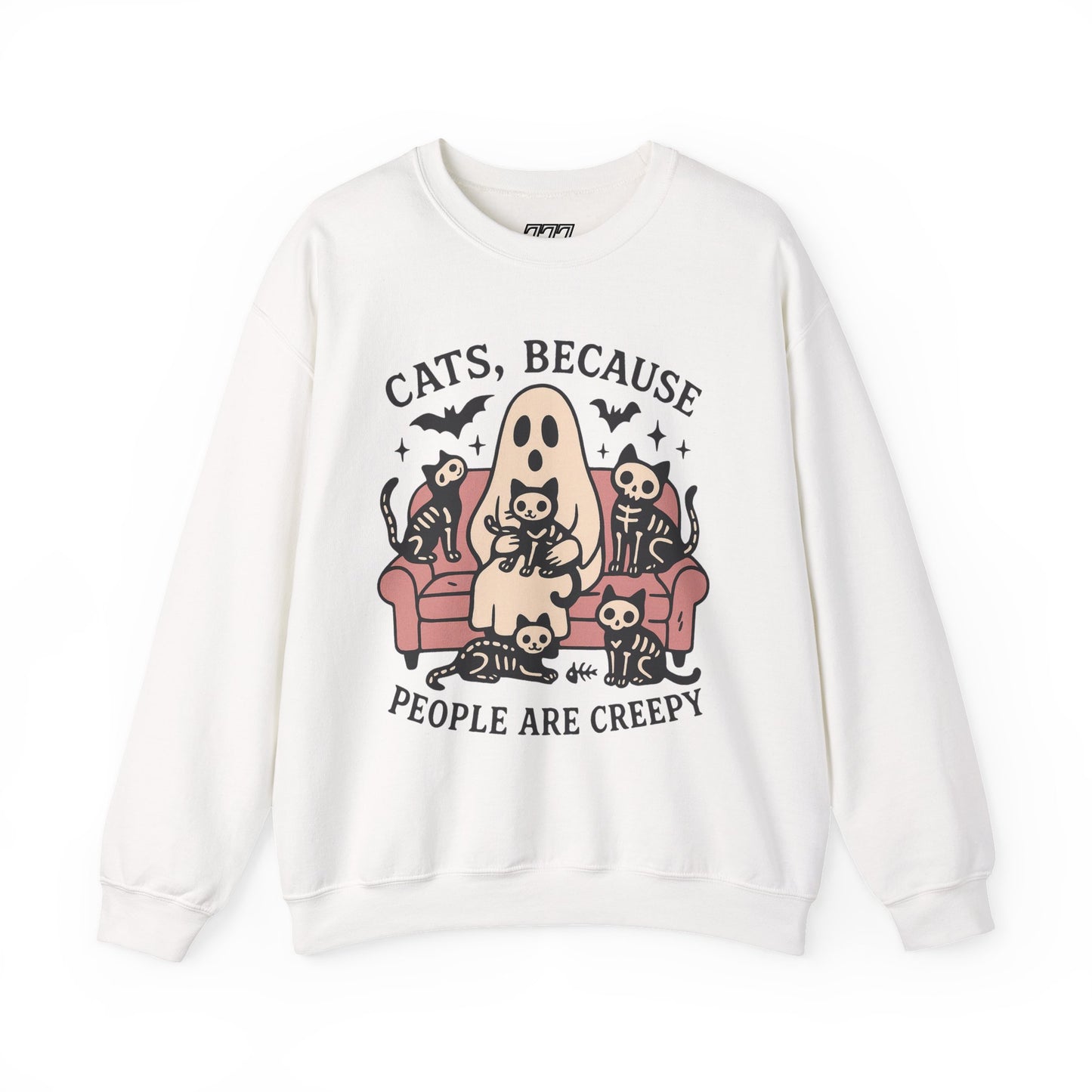 Cats Because People Are Creepy Unisex Heavy Blend Crewneck Sweatshirt