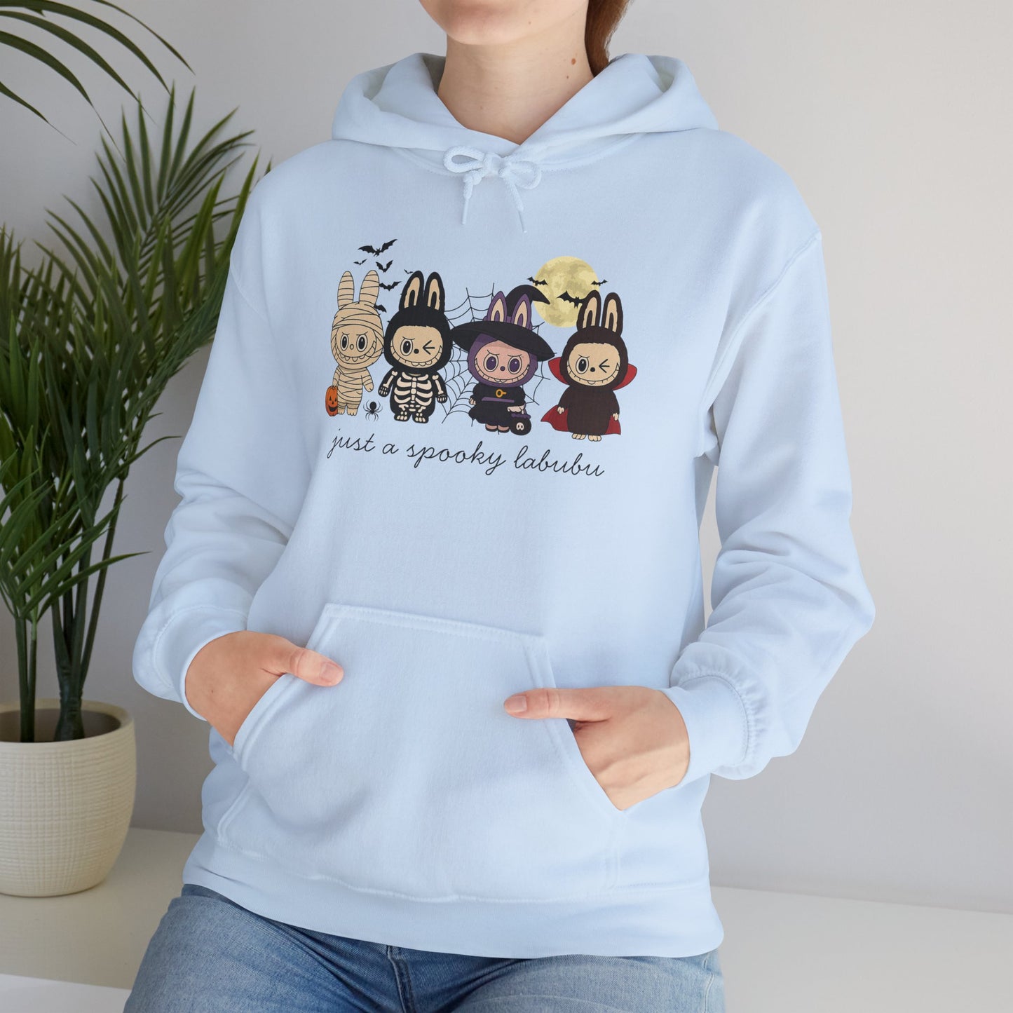 Just A Spooky Labubu Women's Heavy Blend Hoodie
