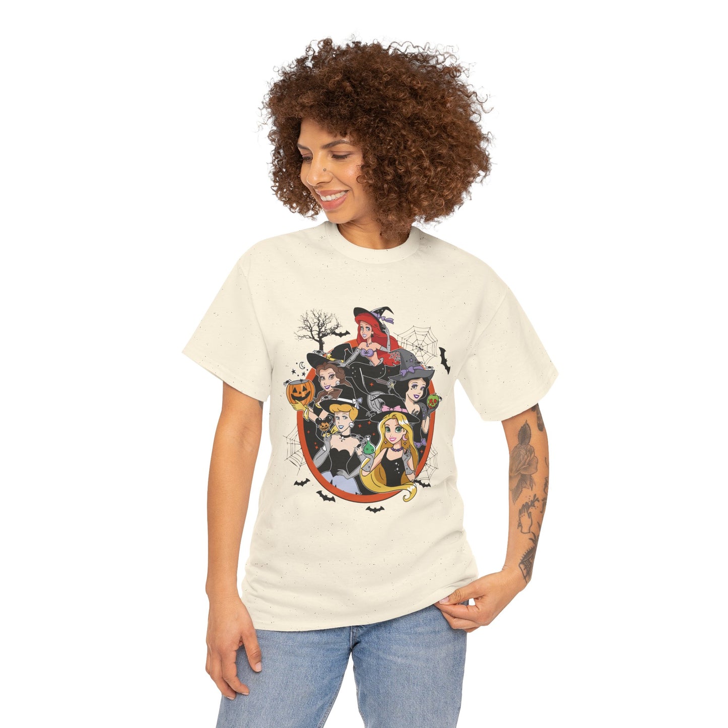 Princess Halloween-Themed Unisex Heavy Cotton T-Shirt