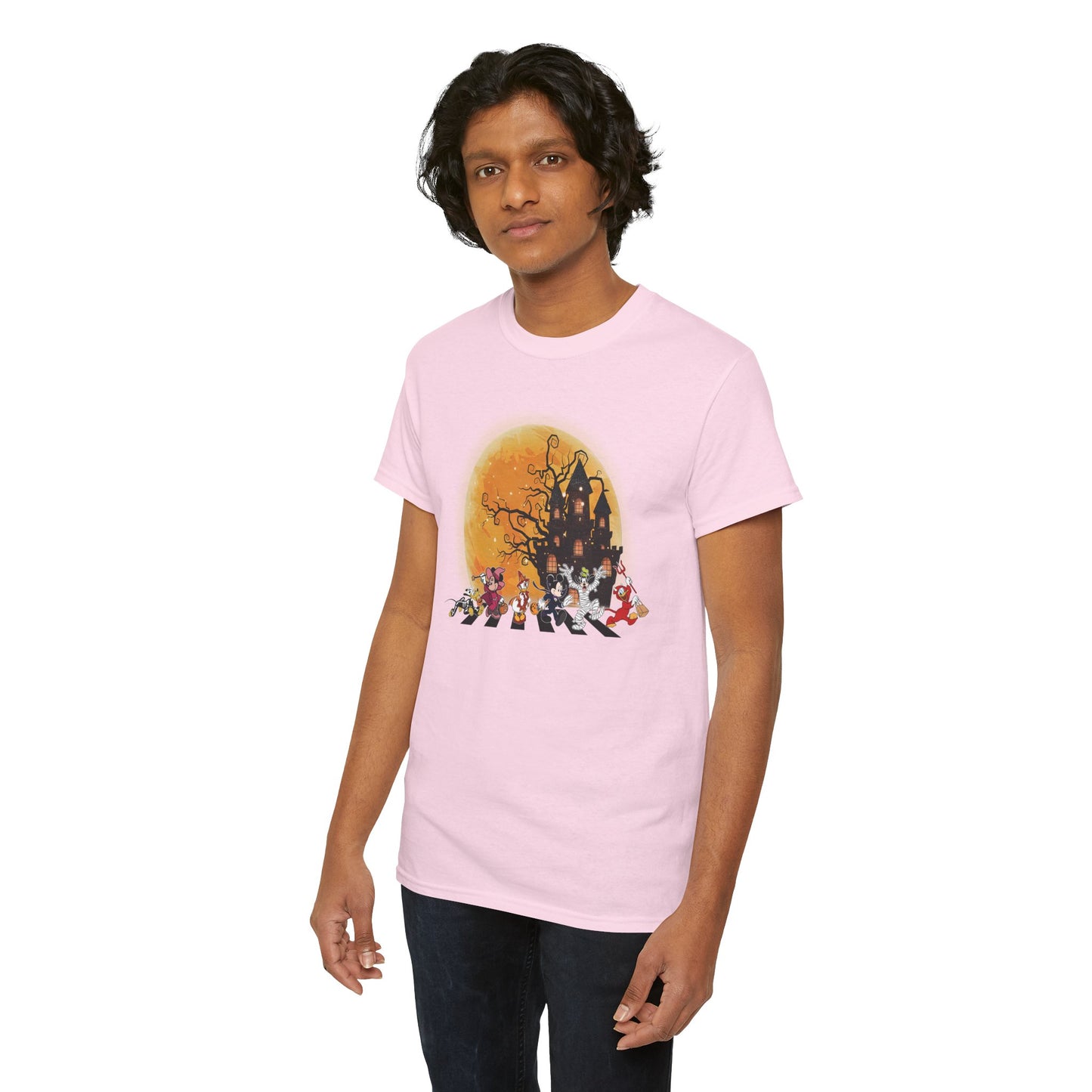 Haunted Crosswalk Unisex Heavy Cotton T-Shirt