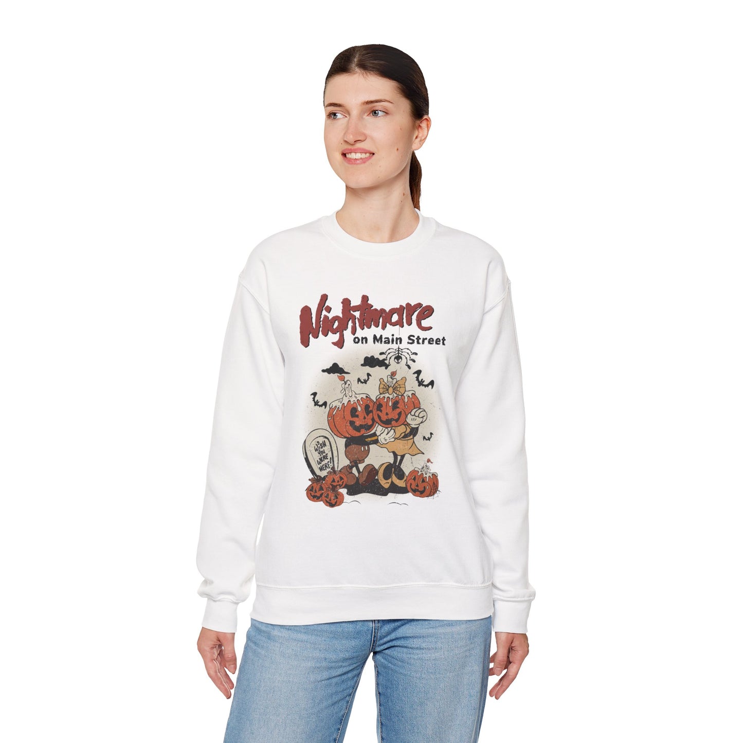 Nightmare On Main Street Unisex Heavy Blend Crewneck Sweatshirt