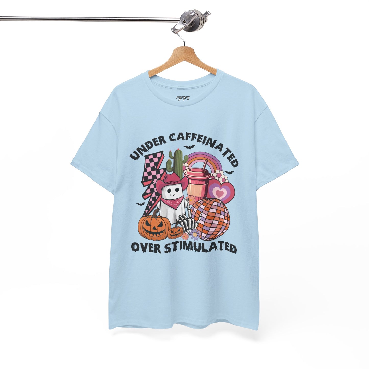 Under Caffeinated Over Stimulated Women's Heavy Cotton T-Shirt