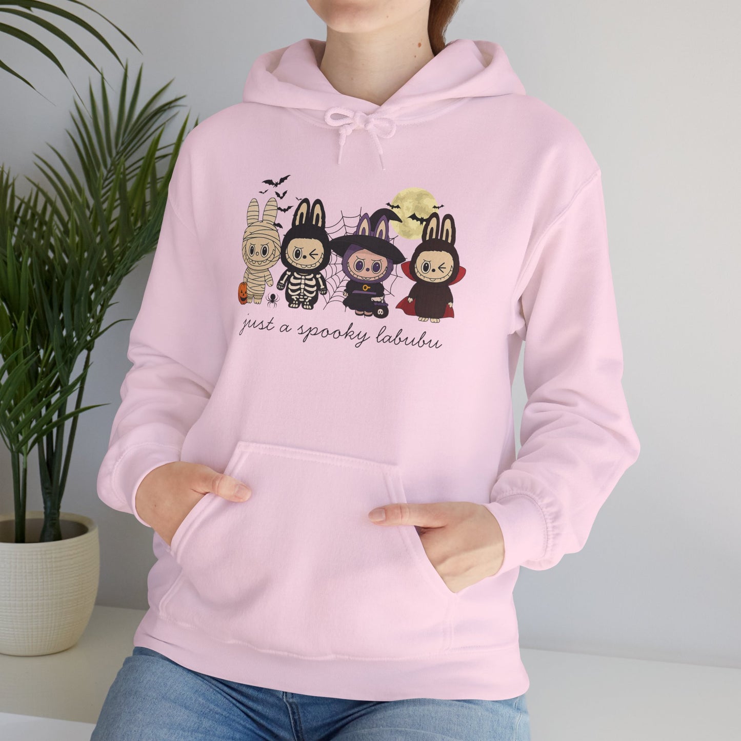 Just A Spooky Labubu Women's Heavy Blend Hoodie