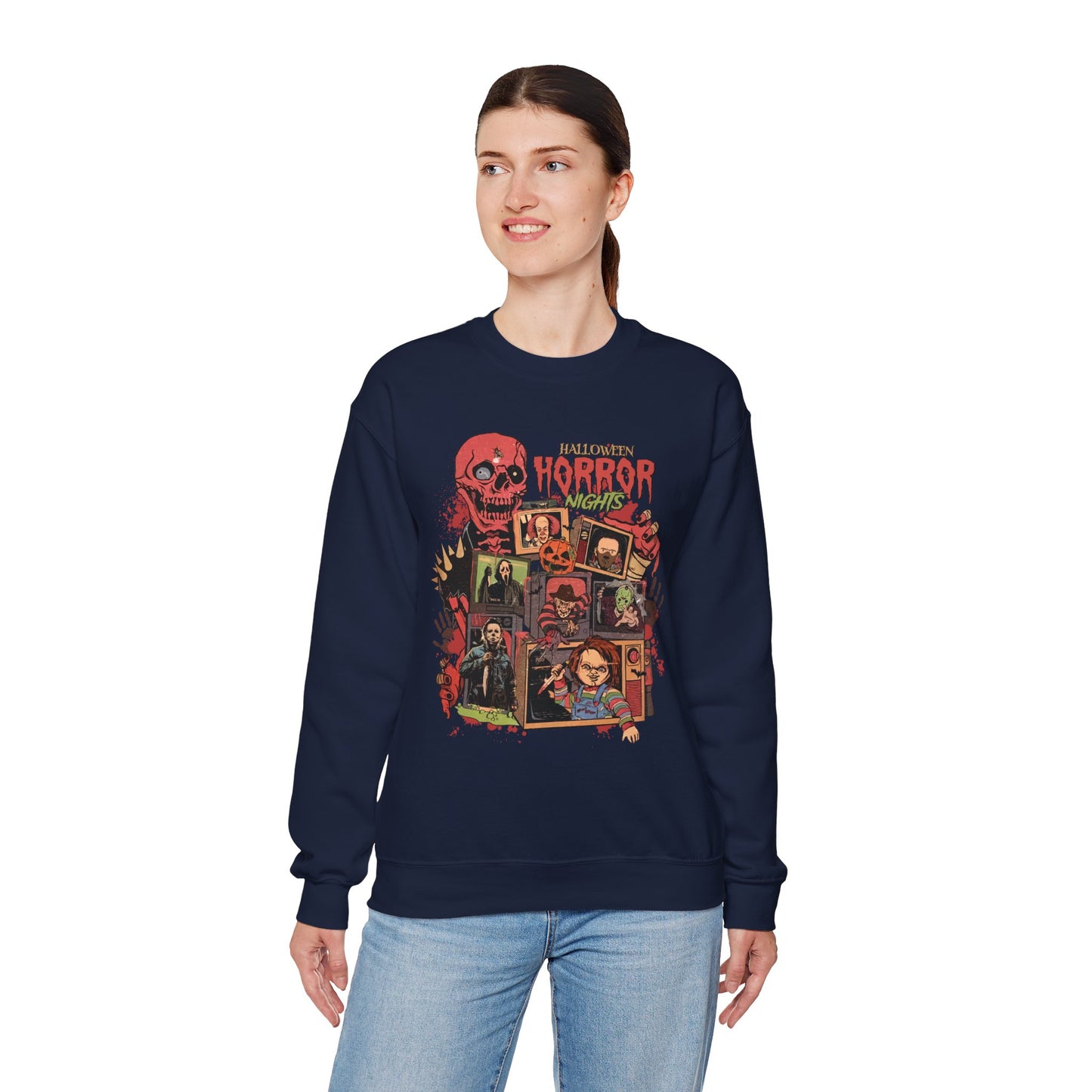Halloween Horror Nights Unisex Heavy Blend Crewneck Sweatshirt