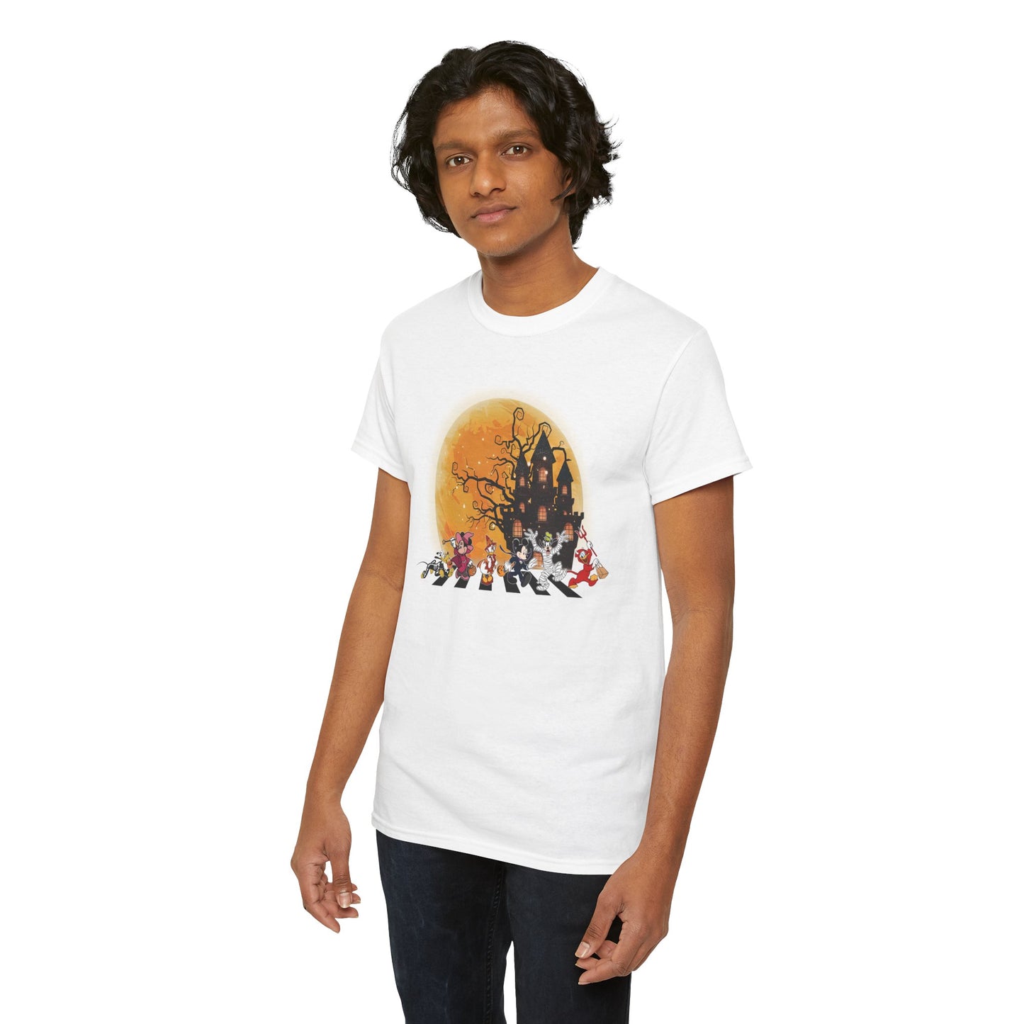 Haunted Crosswalk Unisex Heavy Cotton T-Shirt