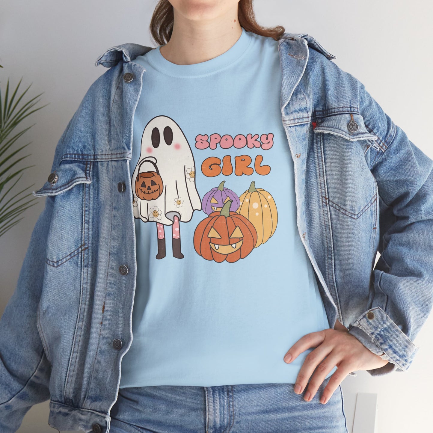 Spooky Girl Women's Heavy Cotton T-Shirt