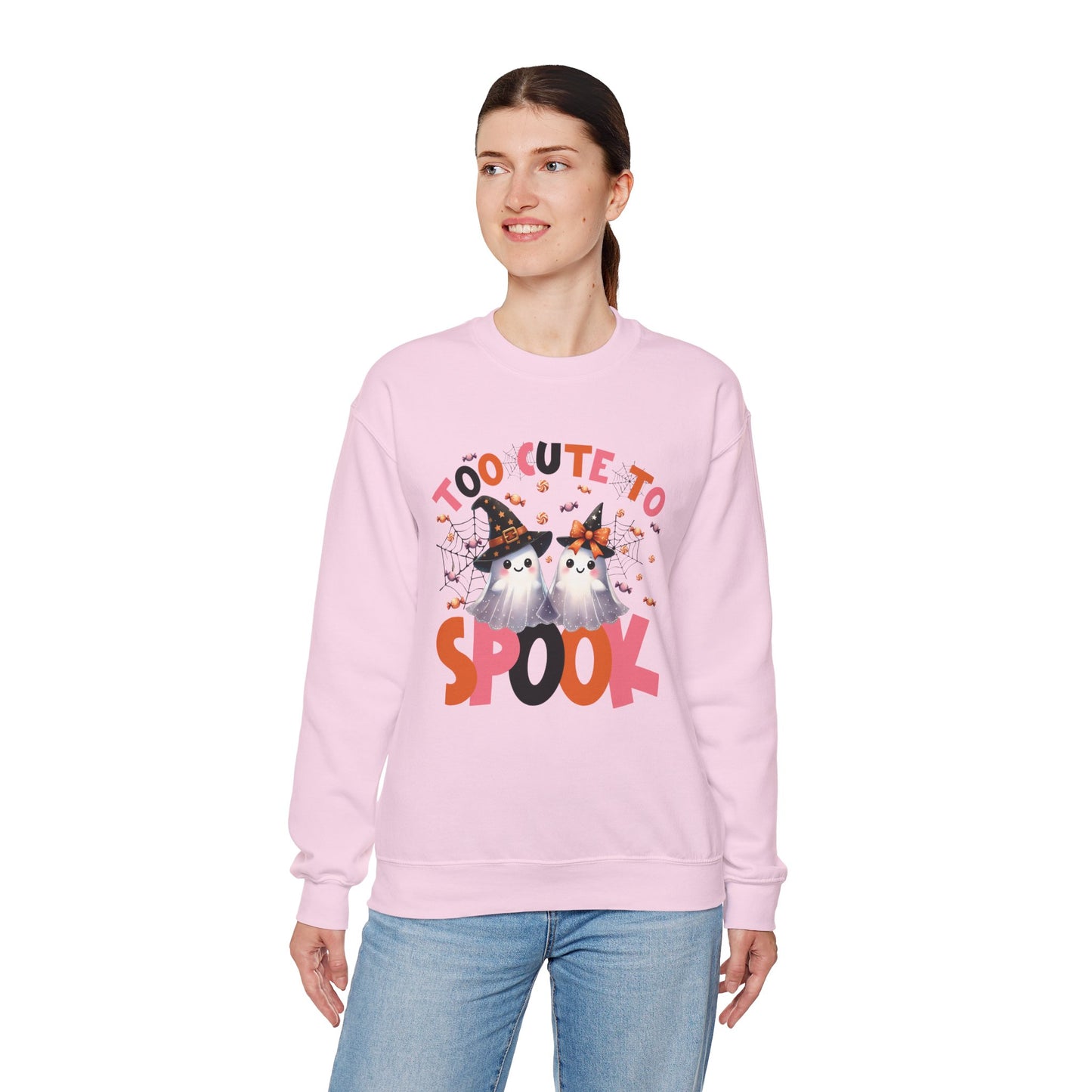 Too Cute To Spook II Women's Heavy Blend Crewneck Sweatshirt