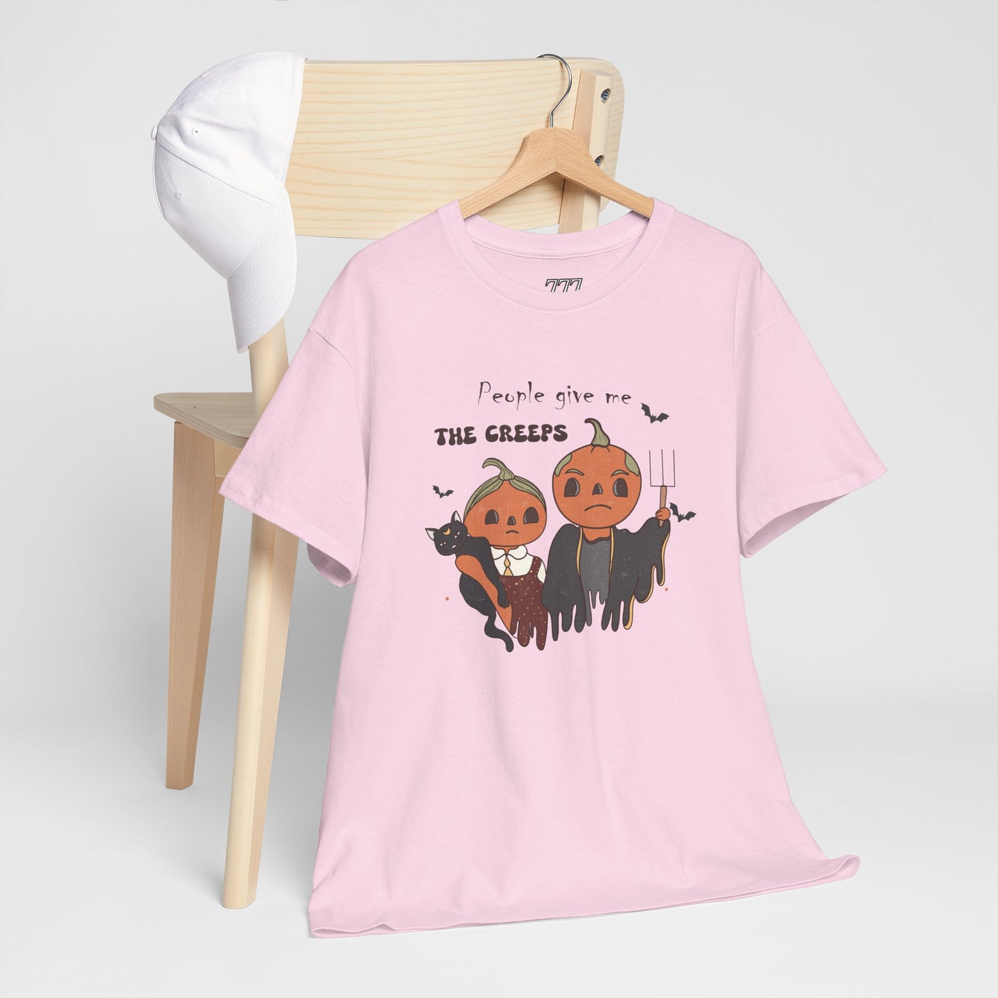 People Give Me The Creeps Unisex Heavy Cotton T-Shirt