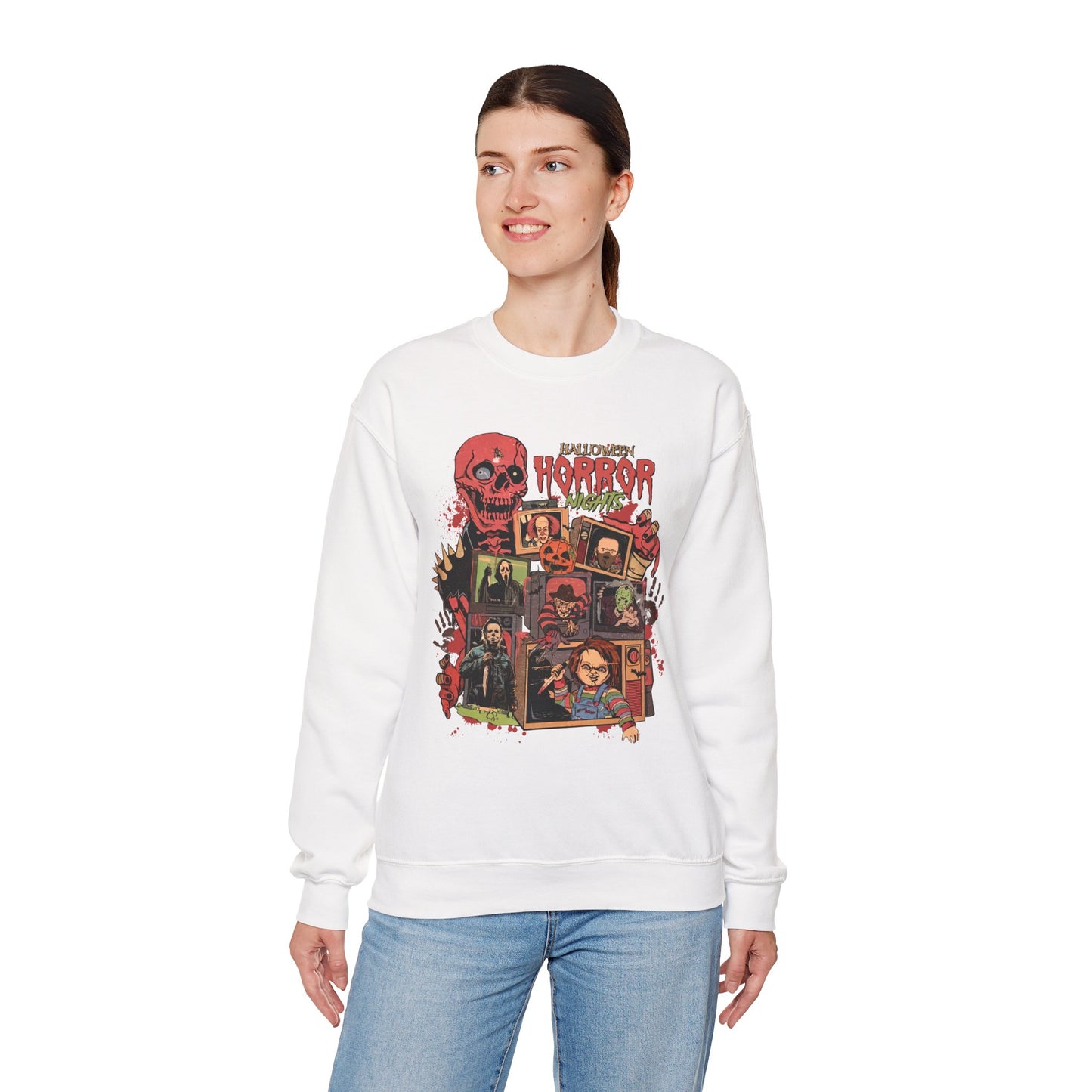 Halloween Horror Nights Unisex Heavy Blend Crewneck Sweatshirt