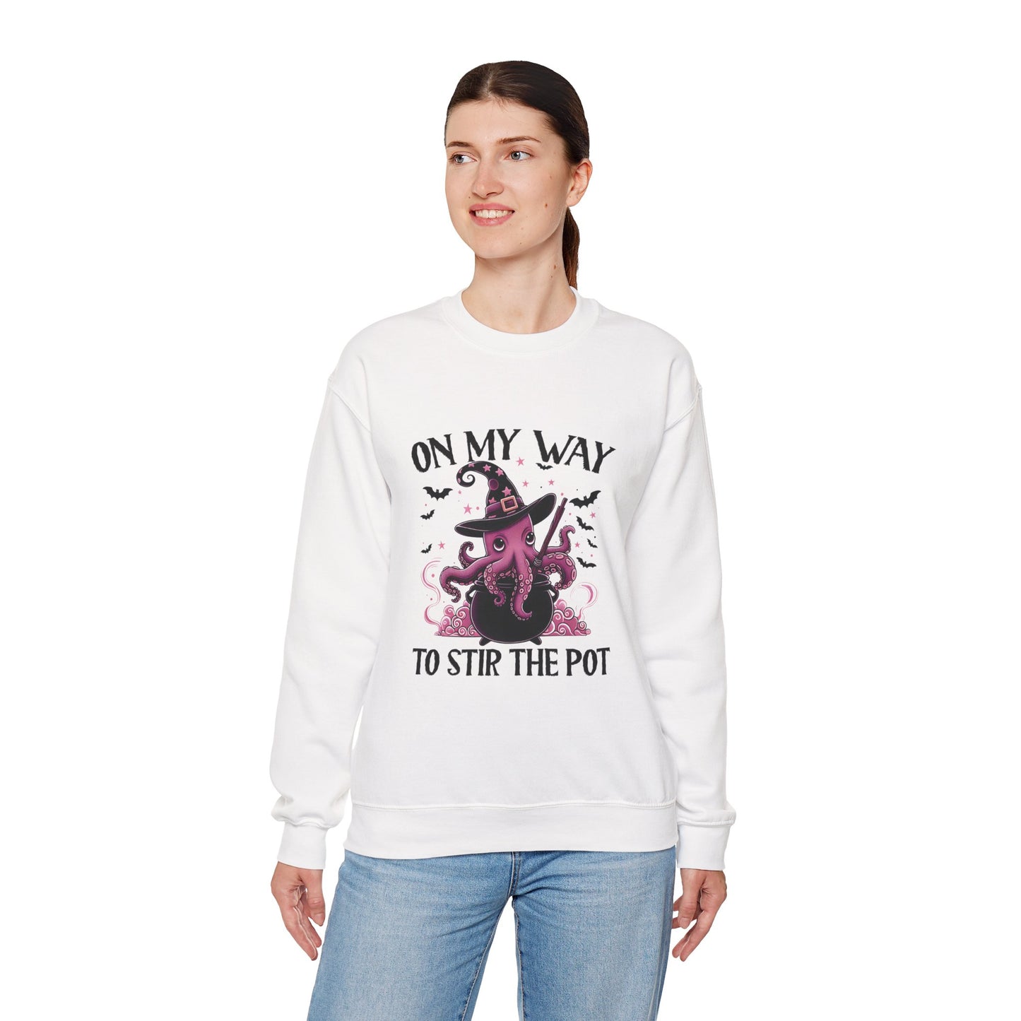 On My Way To Stir The Pot Heavy Blend Crewneck Sweatshirt
