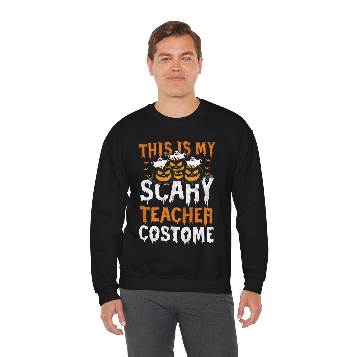 This Is My Scary Teacher Costume Unisex Heavy Blend Crewneck Sweatshirt
