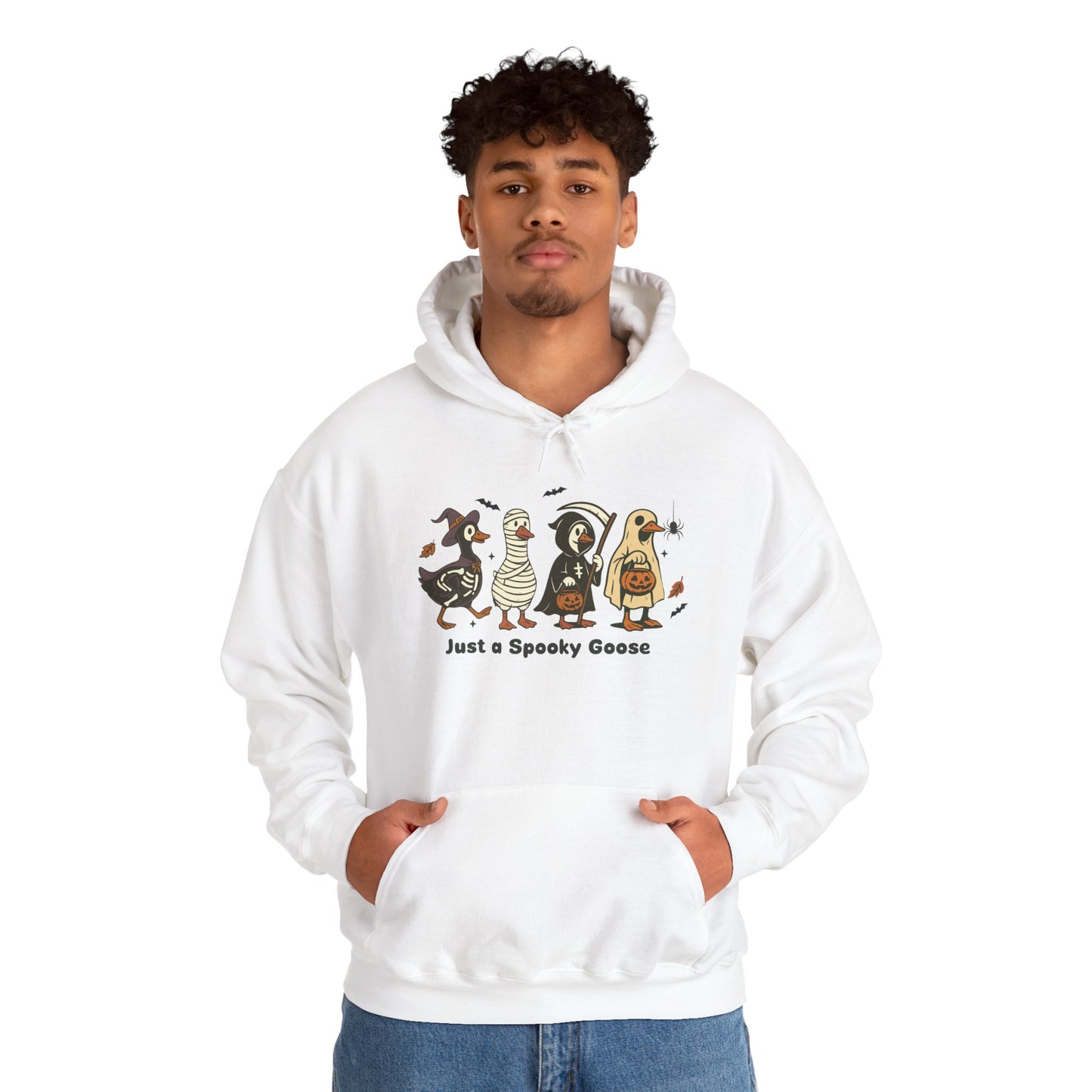 Just A Spooky Goose Unisex Heavy Blend Hoodie