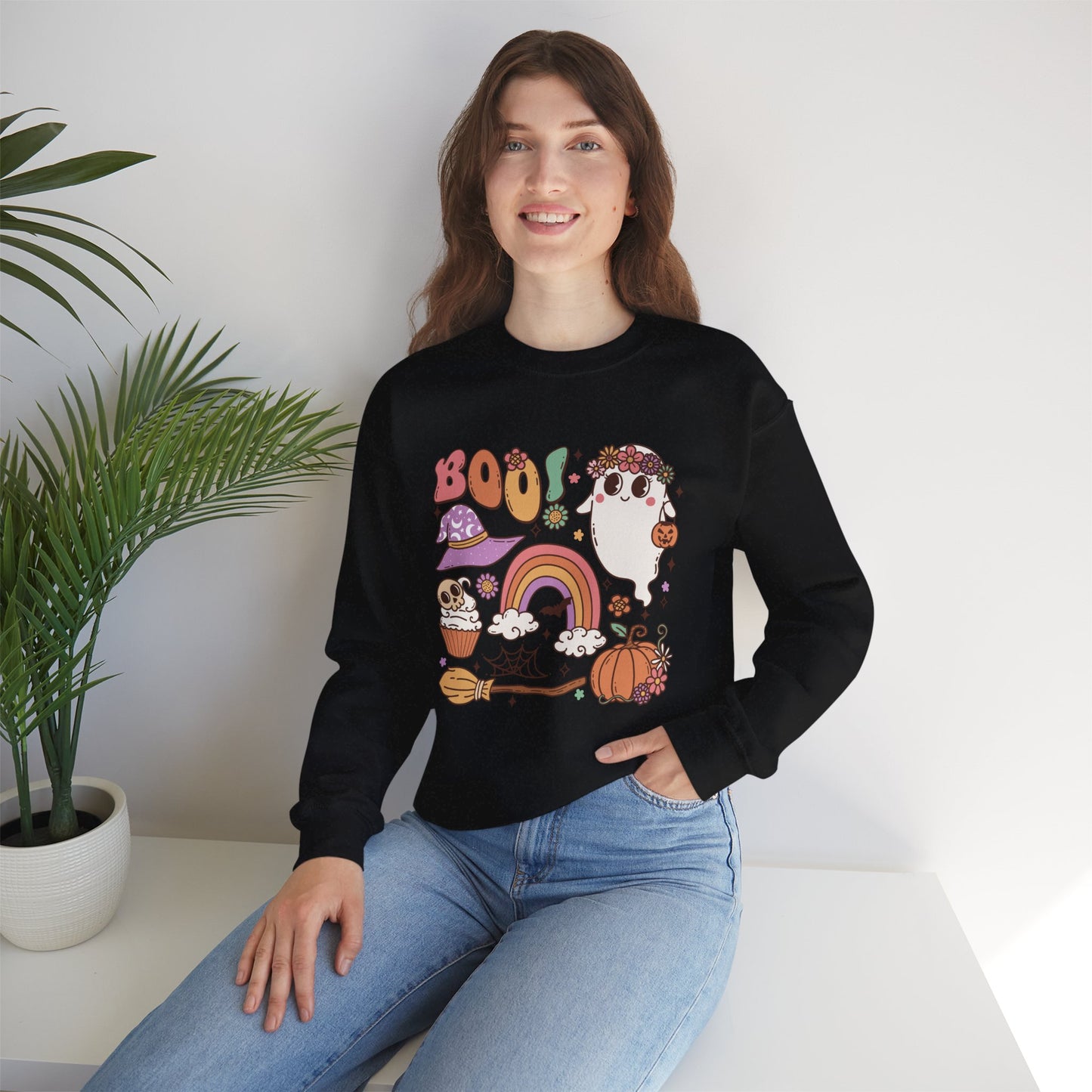 Boo Women's Heavy Blend Crewneck Sweatshirt