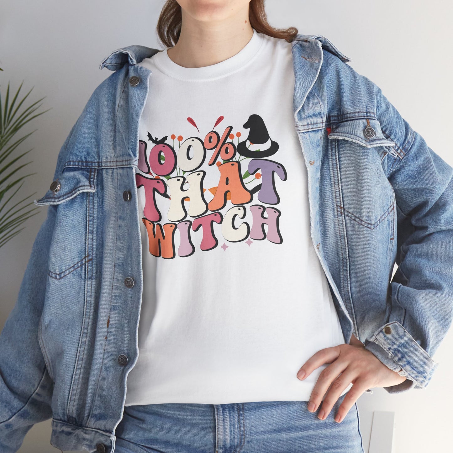 100% That Witch Women's Heavy Cotton T-Shirt