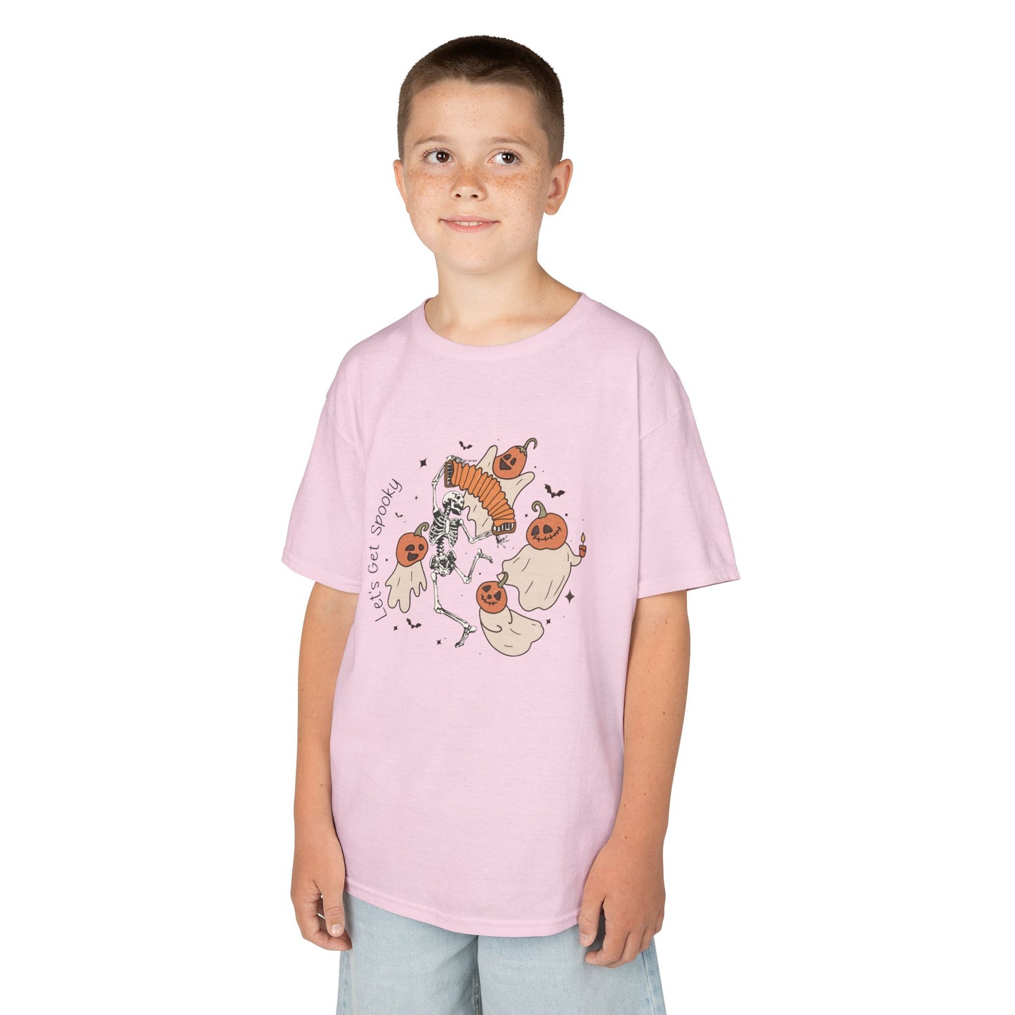 Lets Get Spooky Kids Heavy Cotton T-Shirt
