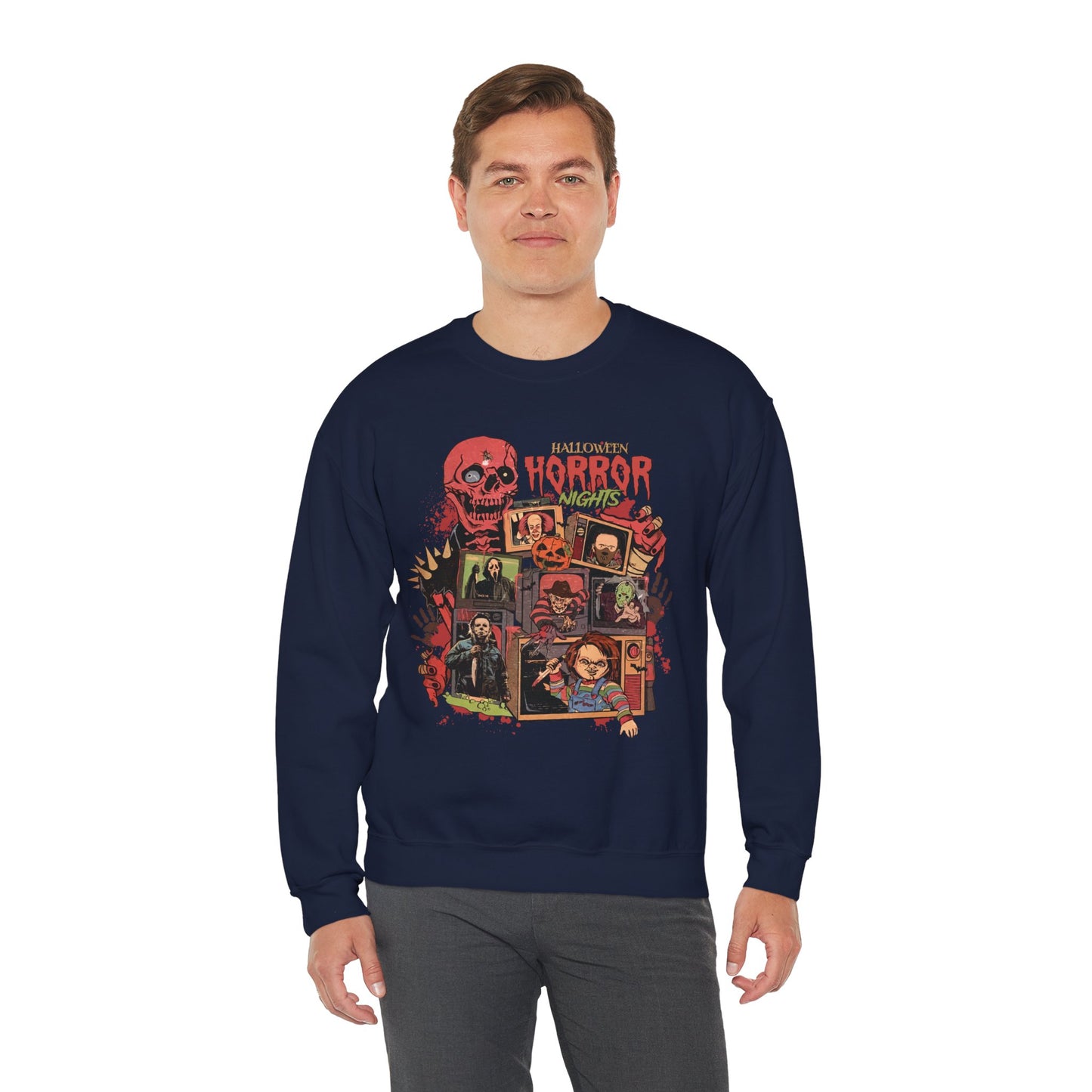 Halloween Horror Nights Unisex Heavy Blend Crewneck Sweatshirt