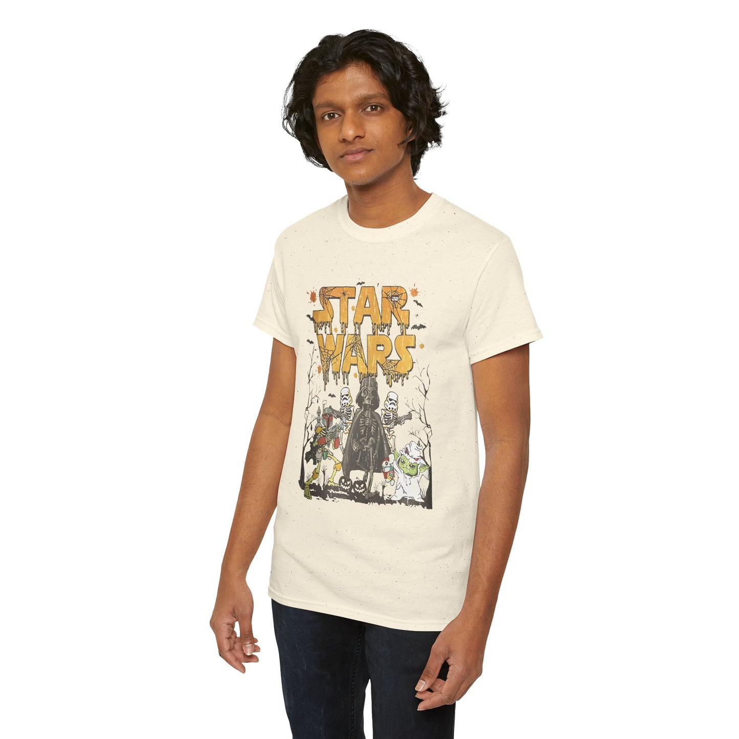 Star Wars Halloween-Themed Unisex Heavy Cotton T-Shirt