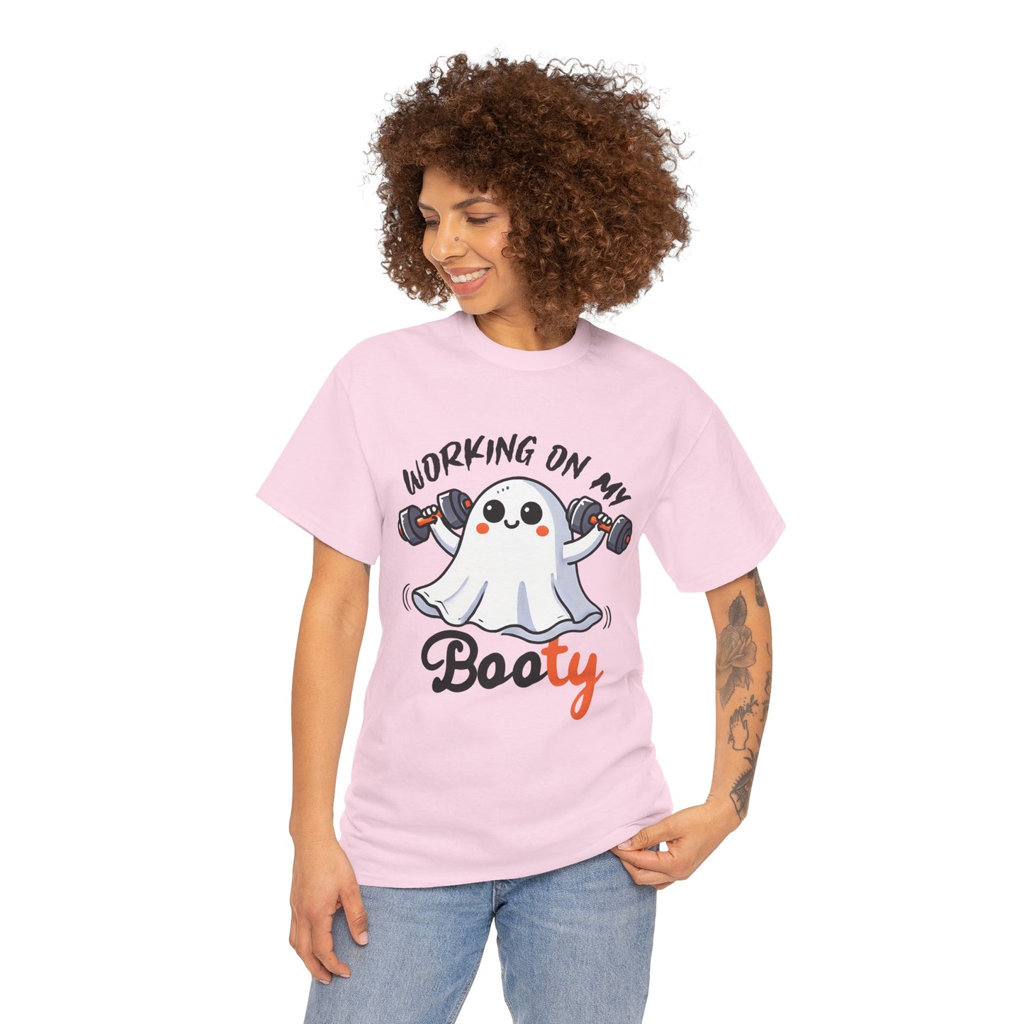 Working On My Booty Women's Heavy Cotton T-Shirt