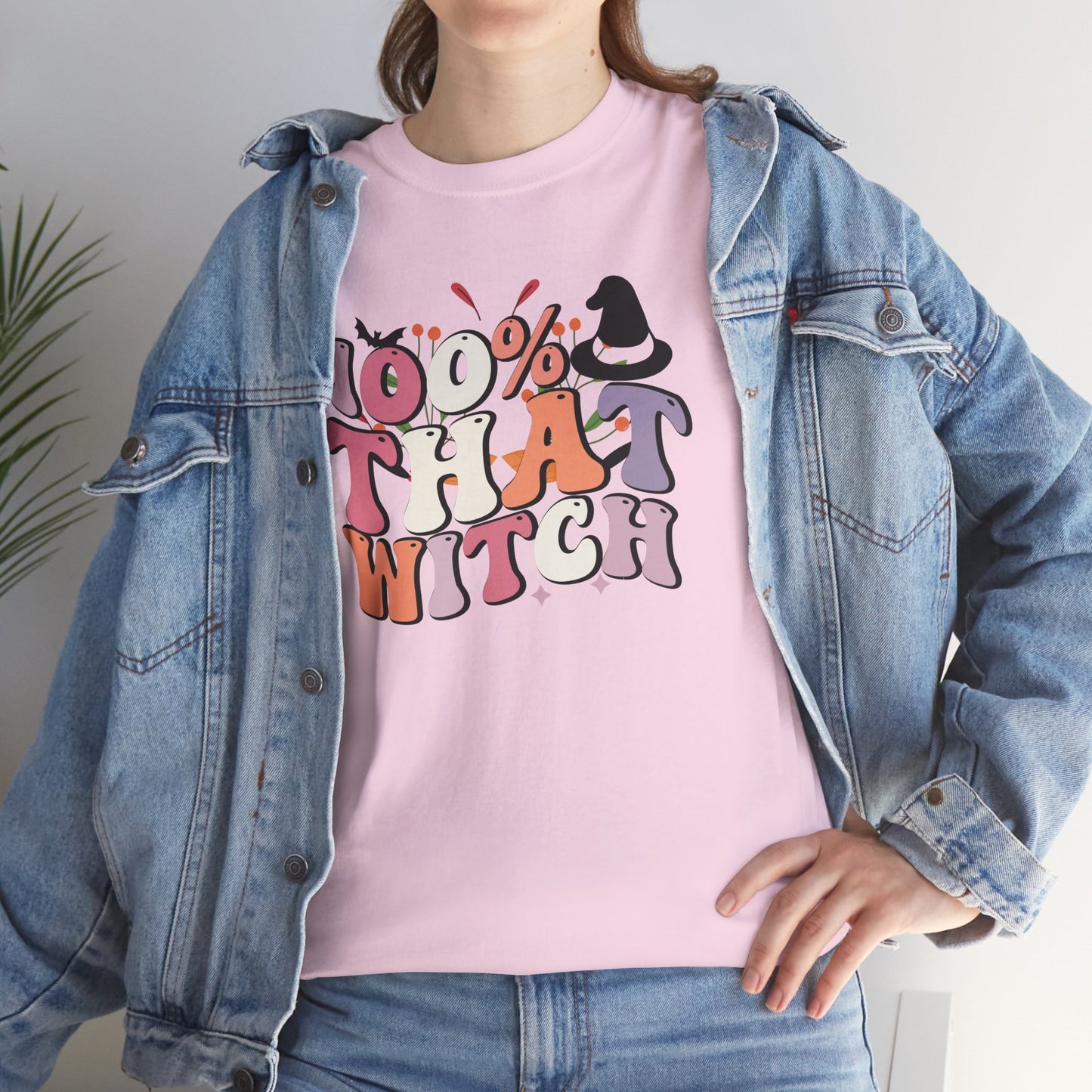 100% That Witch Women's Heavy Cotton T-Shirt