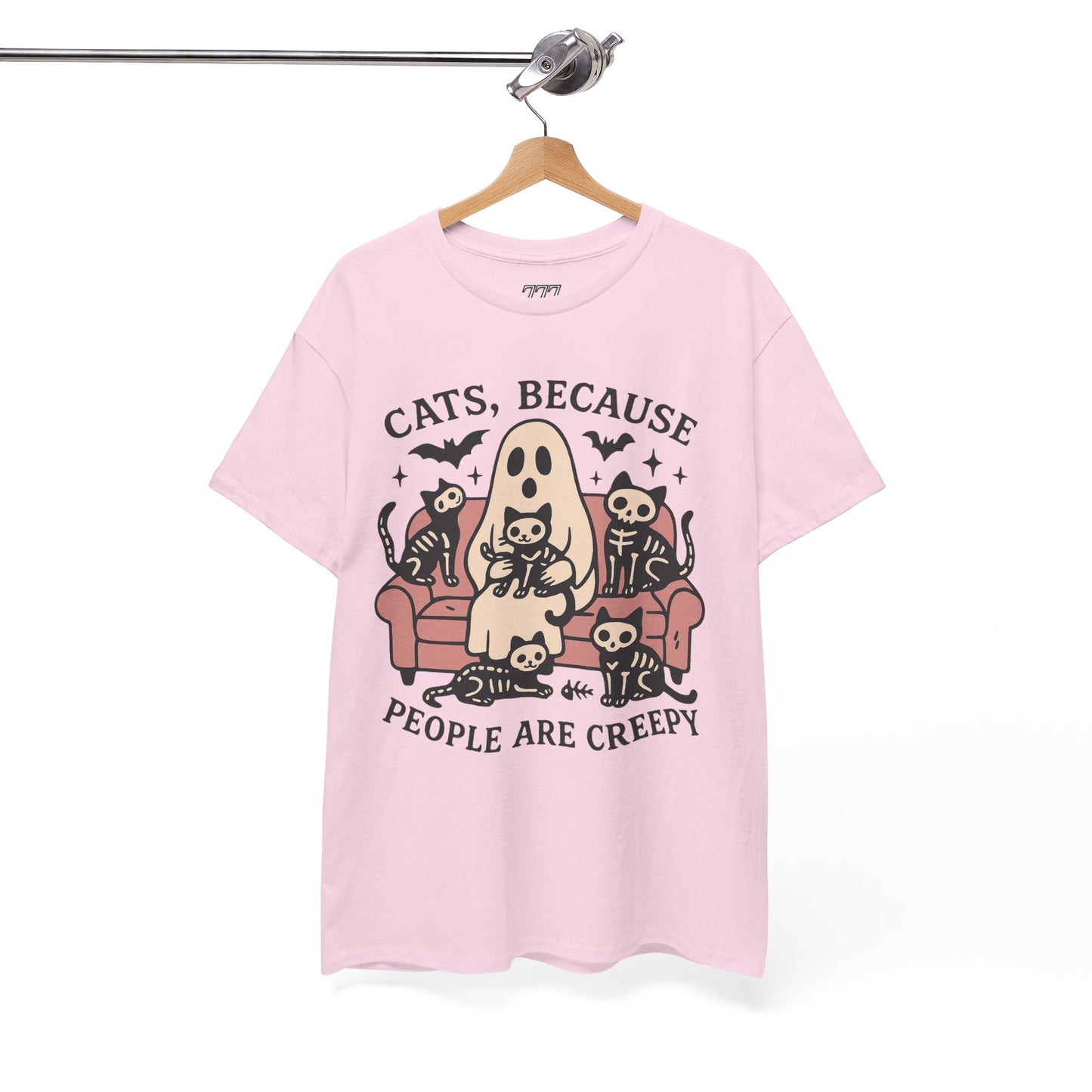 Cats Because People Are Creepy Unisex Heavy Cotton T-Shirt