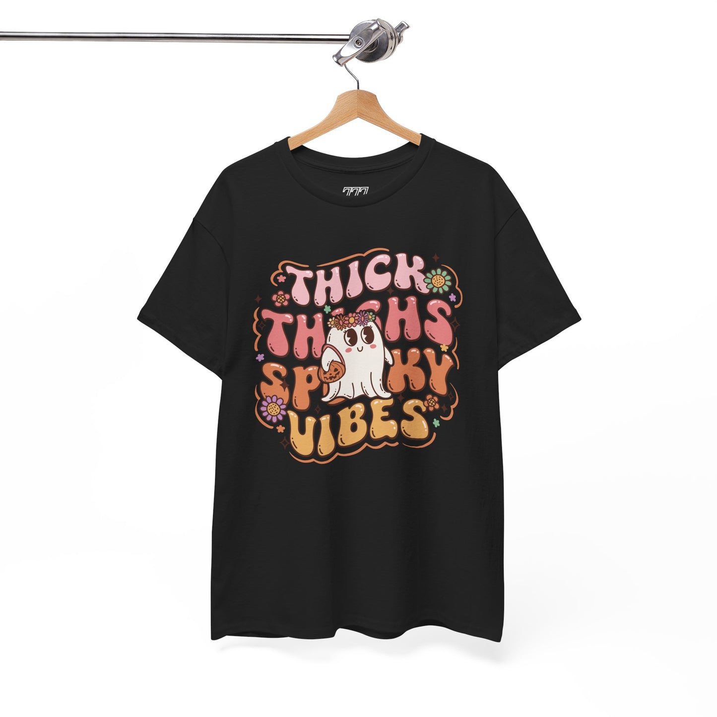Thick Thighs Spooky Vibes II Women's Heavy Cotton T-Shirt