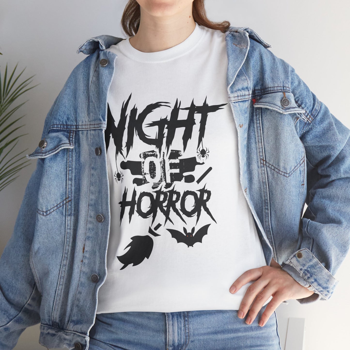 Night Of Horror Unisex Heavy Cotton T-Shirt