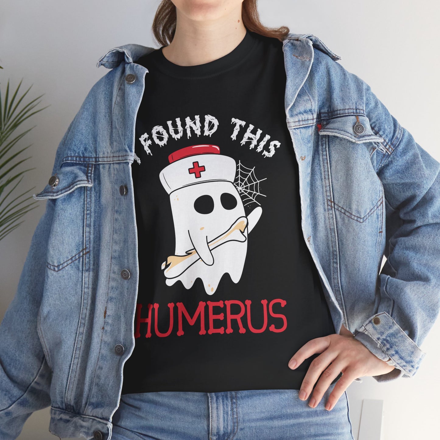 I Found This Humerus Unisex Heavy Cotton T-Shirt