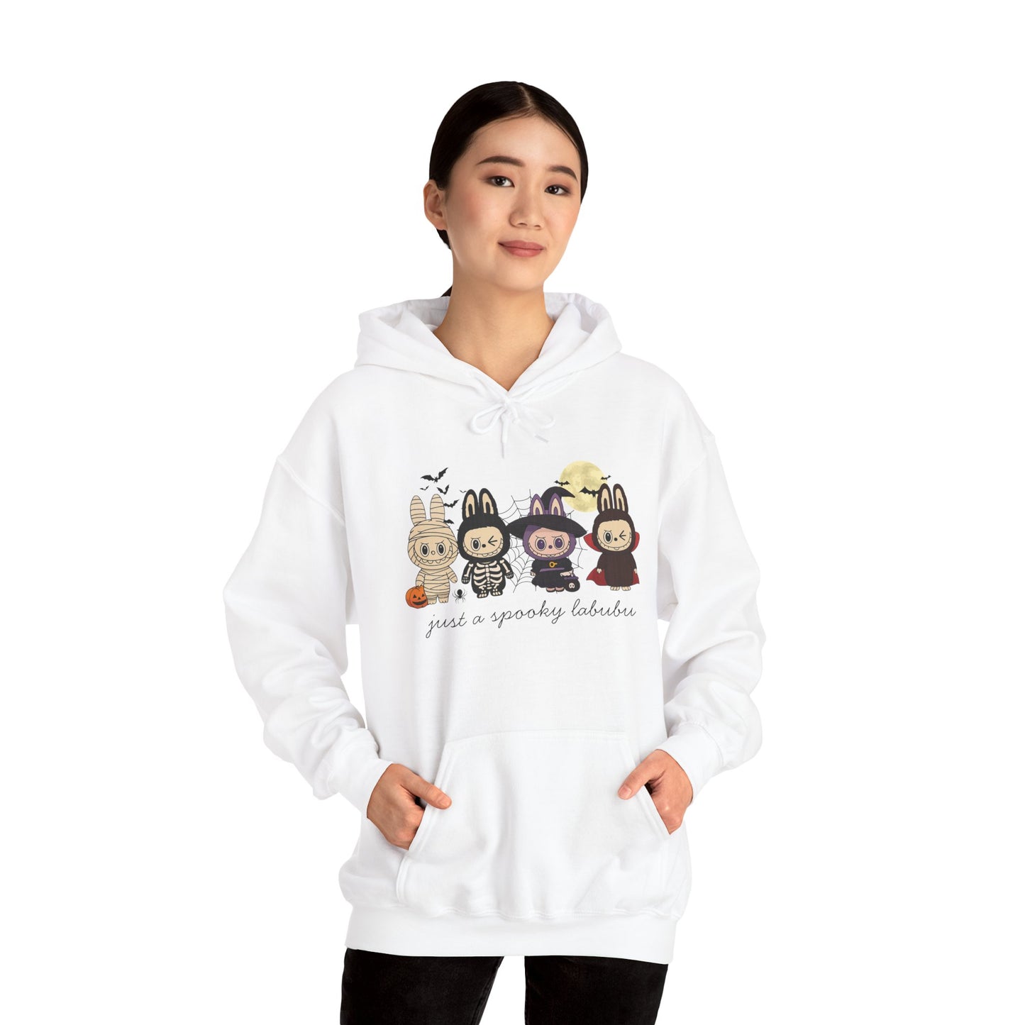 Just A Spooky Labubu Women's Heavy Blend Hoodie