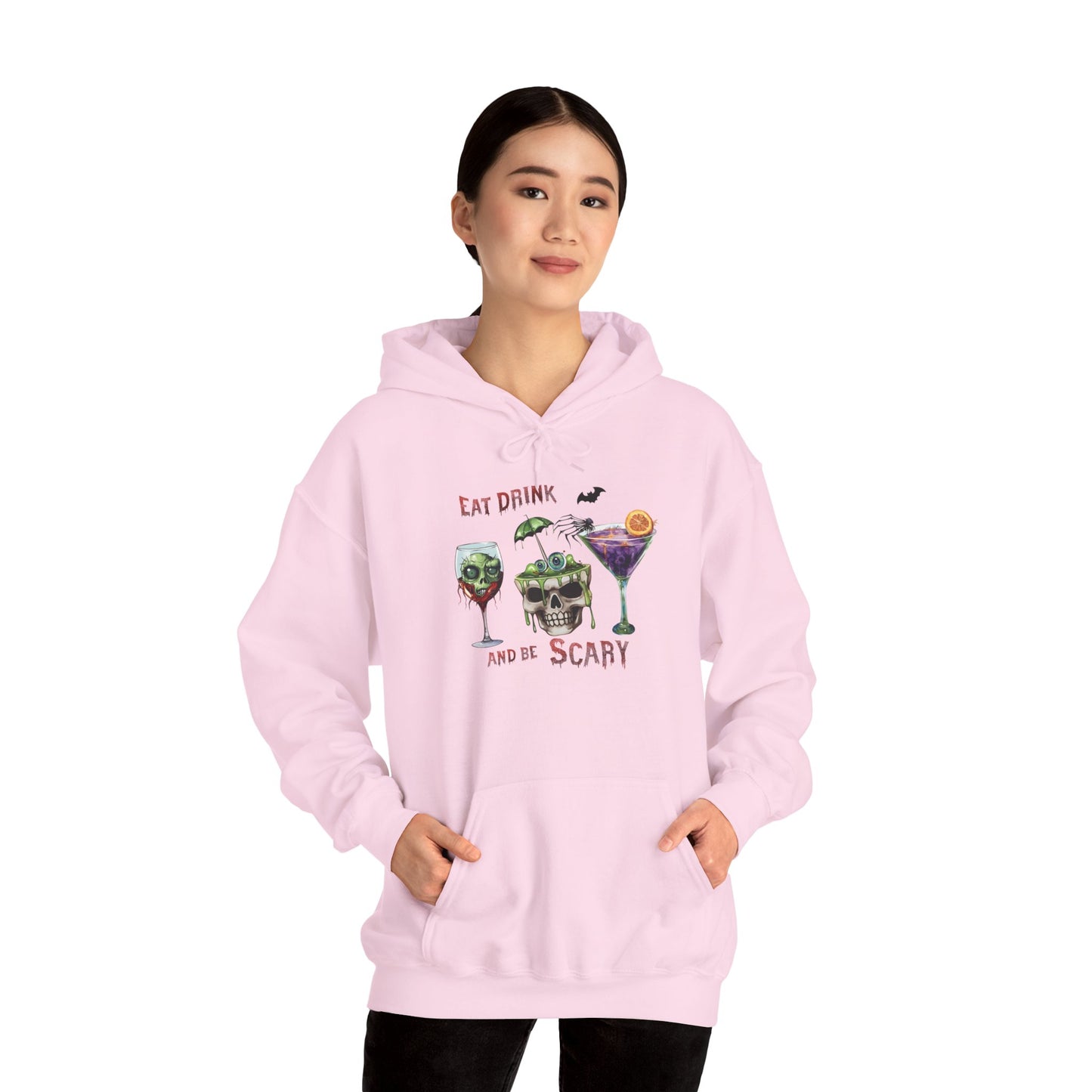 Eat, Drink And Be Scary Unisex Heavy Blend Hoodie