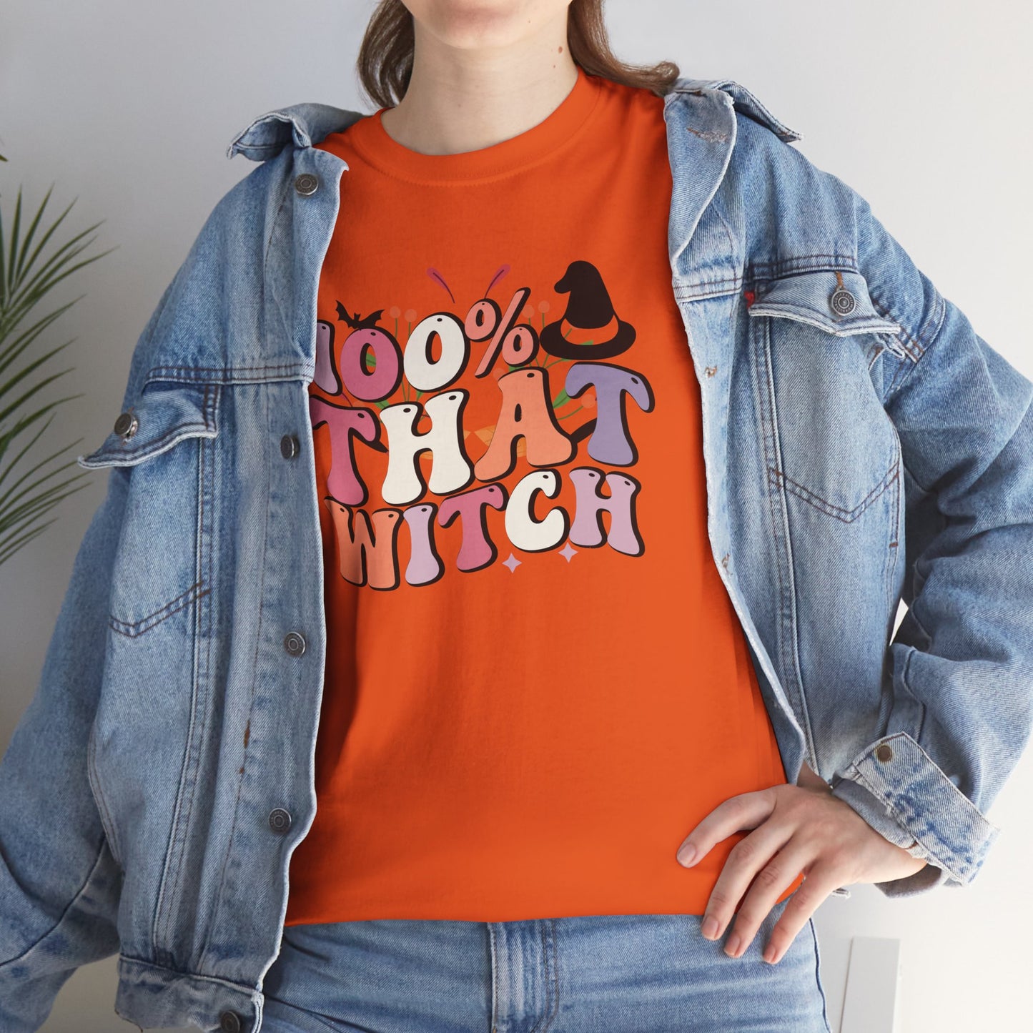 100% That Witch Women's Heavy Cotton T-Shirt