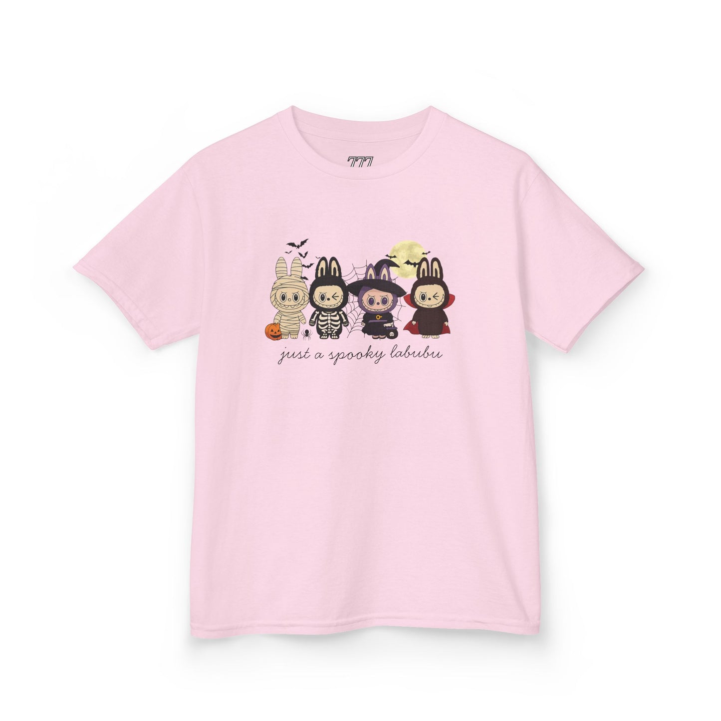 Just A Spooky Labubu Kids Heavy Cotton T-Shirt