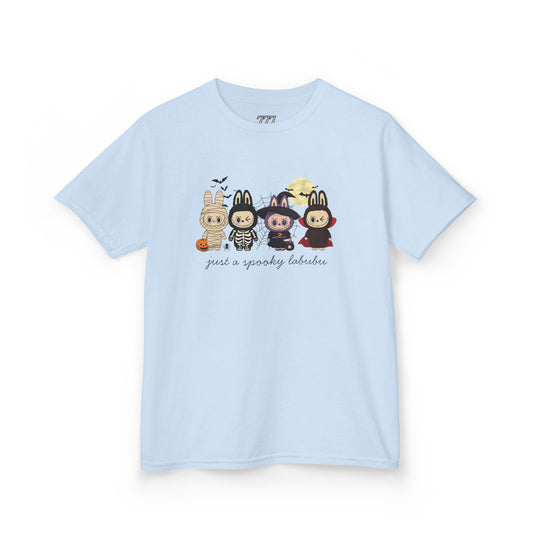 Just A Spooky Labubu Kids Heavy Cotton T-Shirt