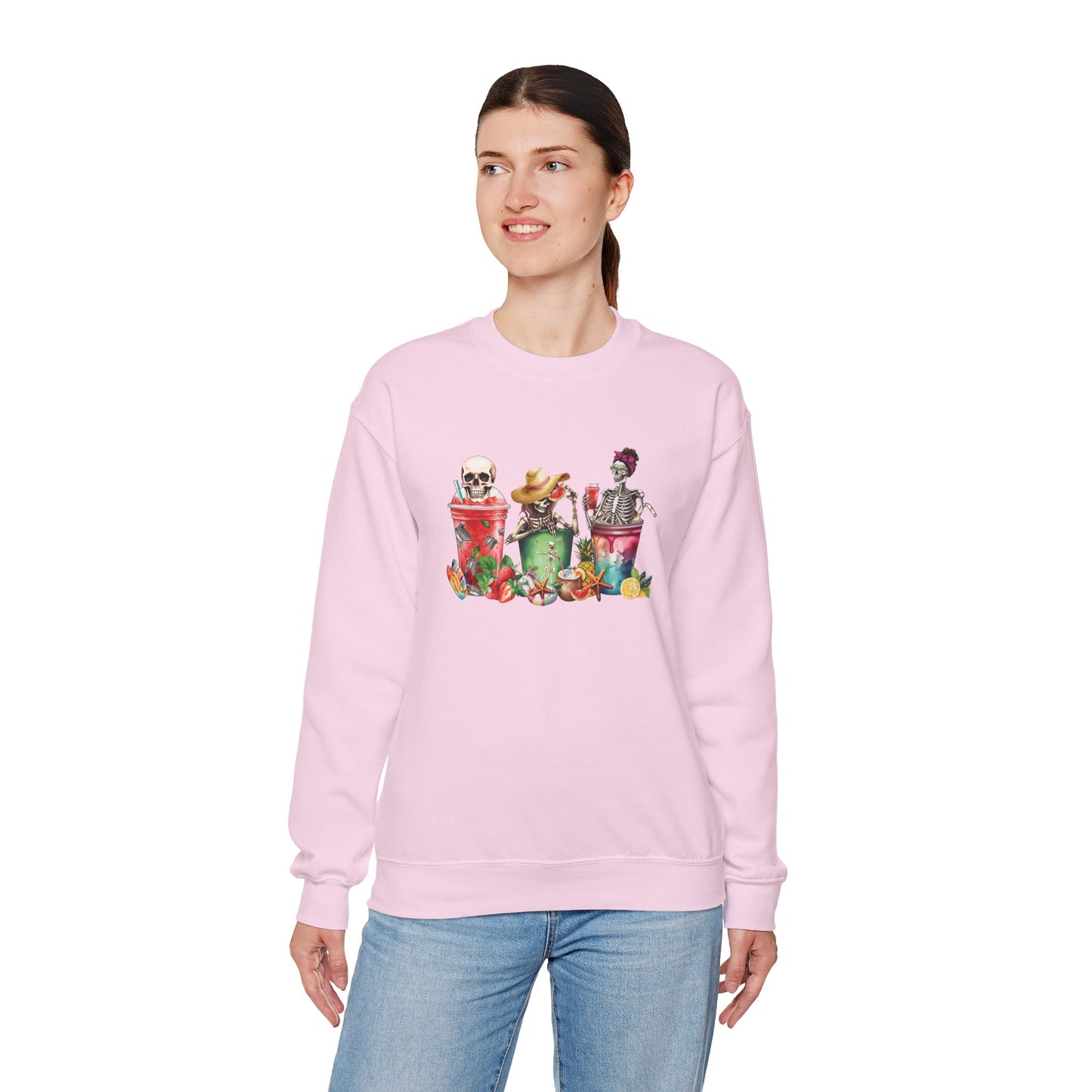 Boozy Bones Women’s Heavy Blend Crewneck Sweatshirt