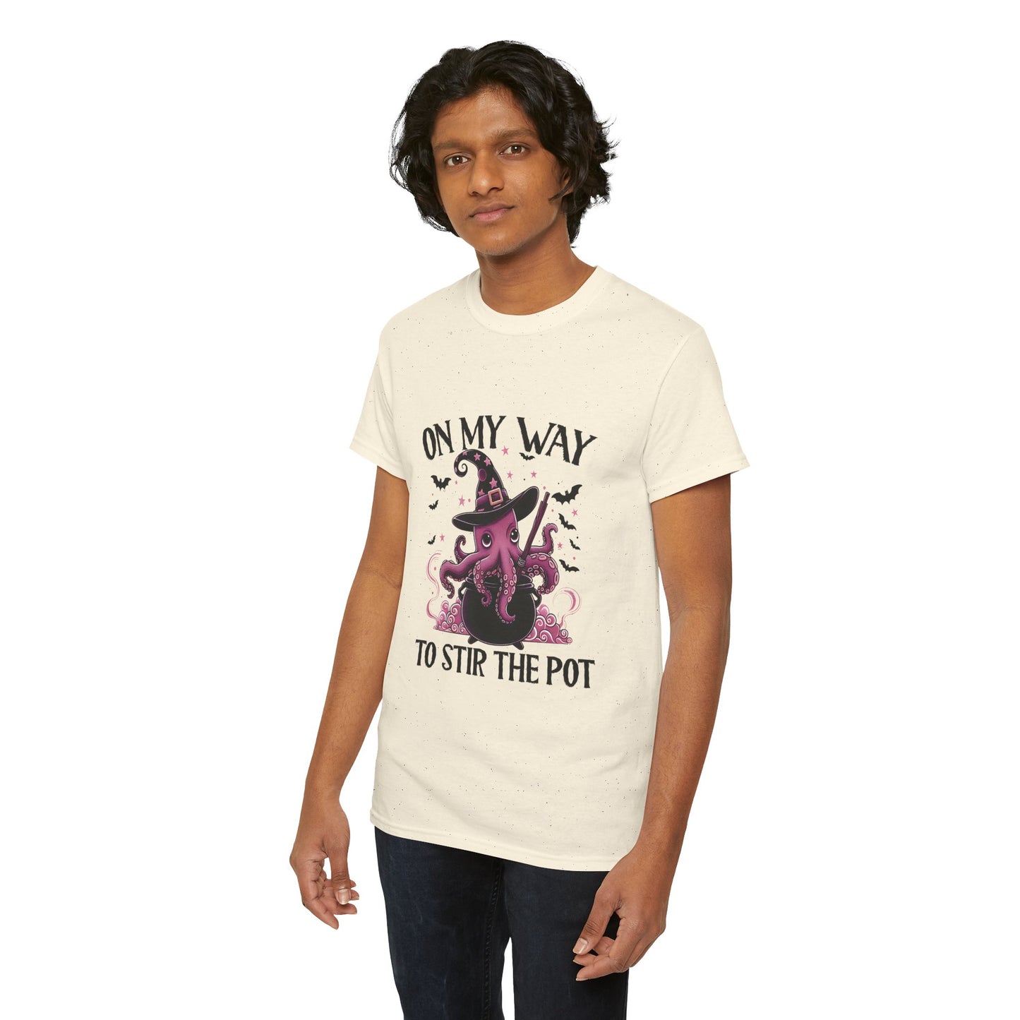 On My Way To Stir The Pot Unisex Heavy Cotton T-Shirt