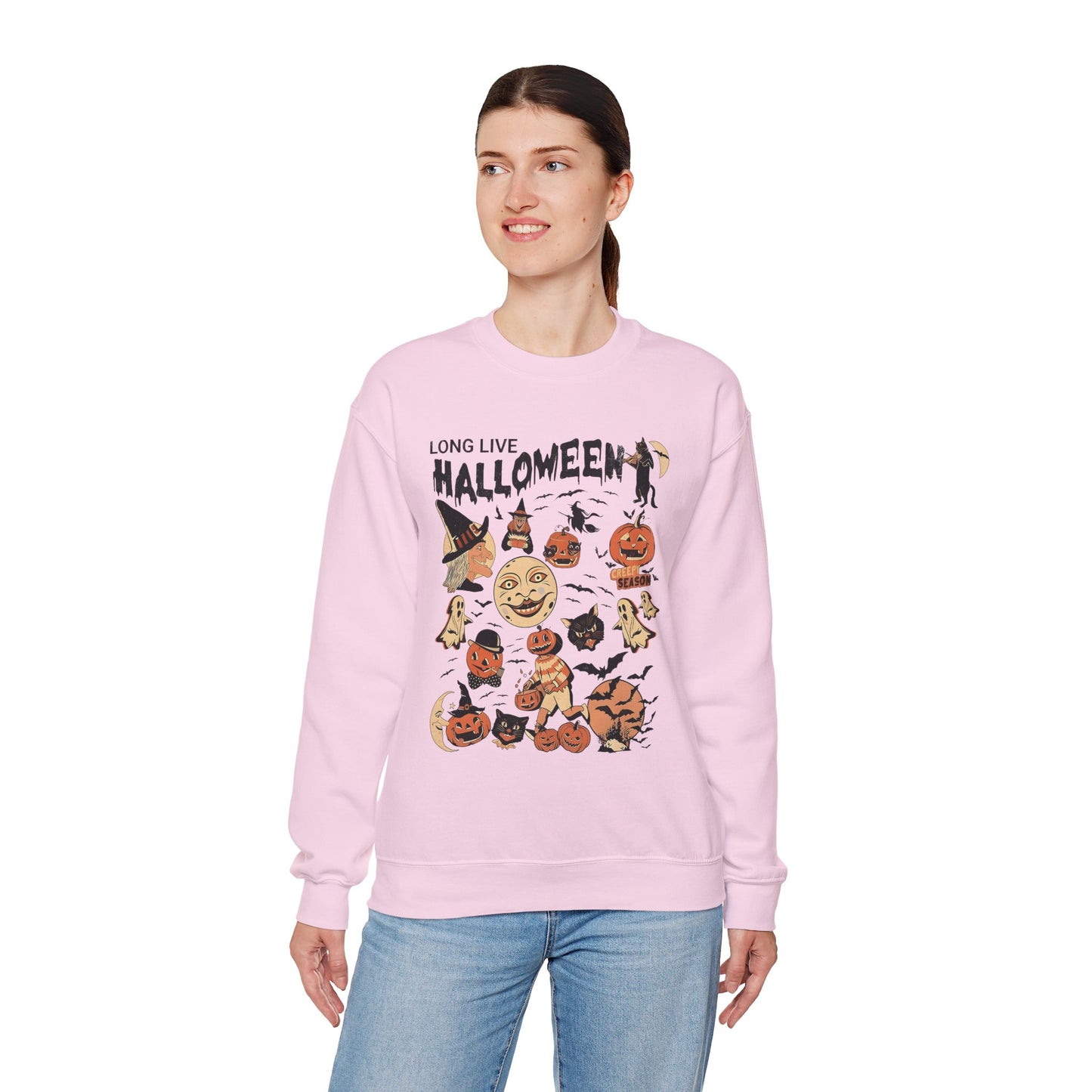 Long Live Halloween Unisex Heavy Blend Crewneck Sweatshirt