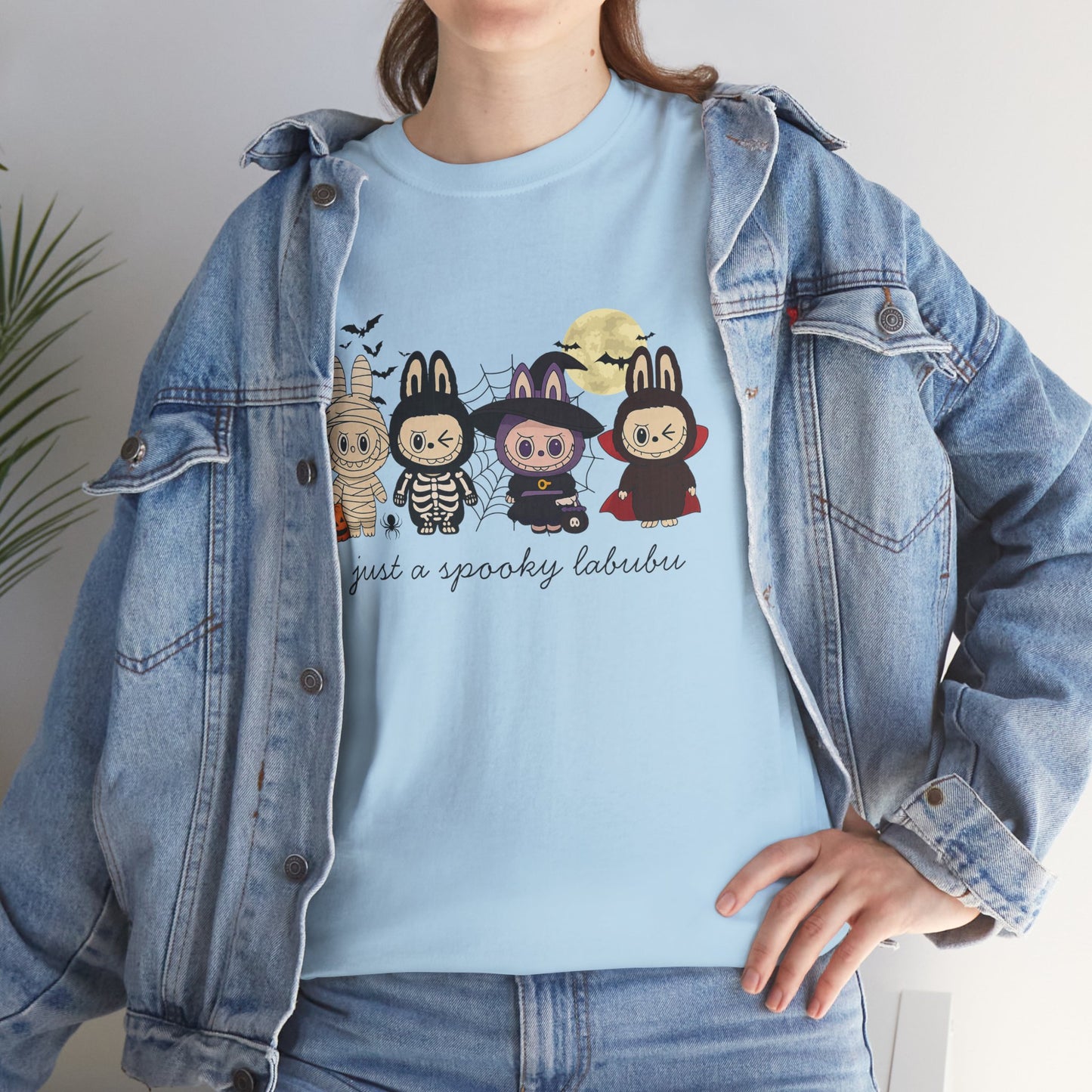 Just A Spooky Labubu Women's Heavy Cotton T-Shirt