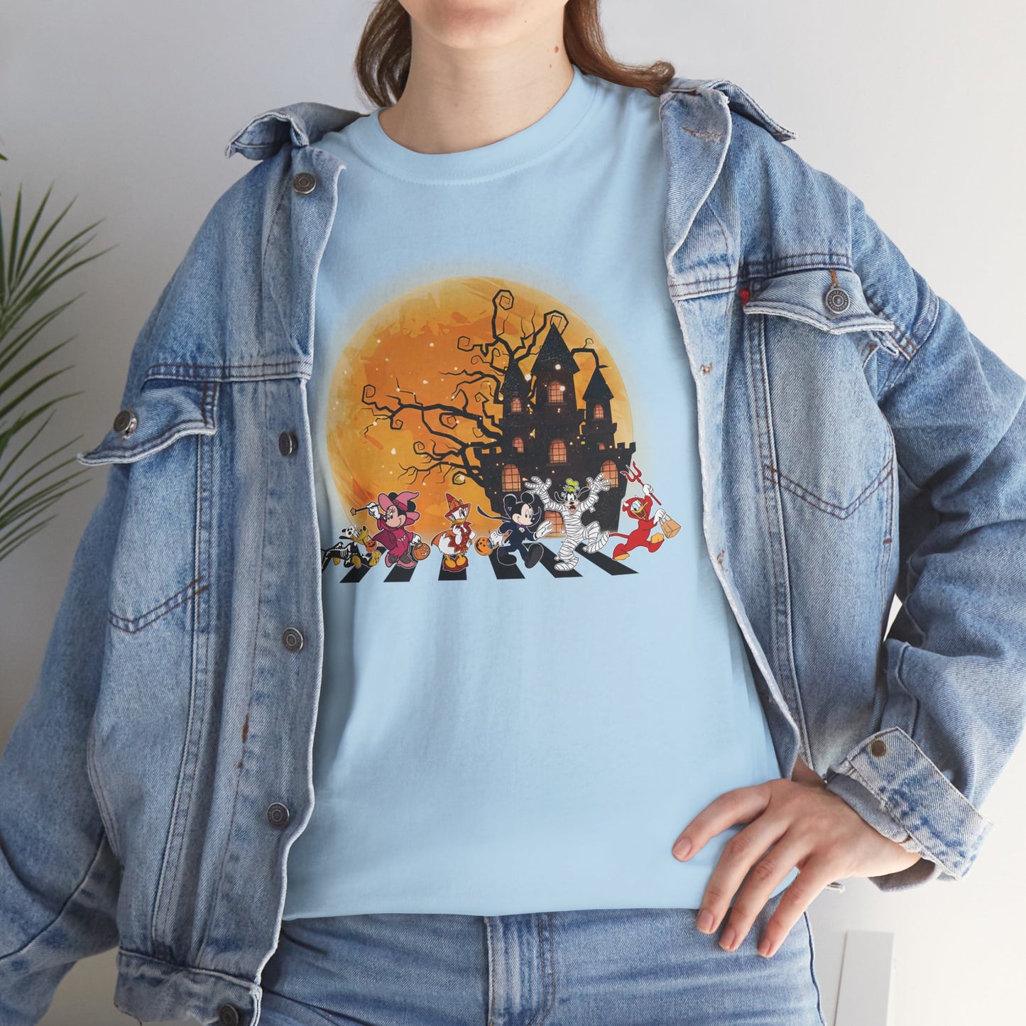 Haunted Crosswalk Unisex Heavy Cotton T-Shirt