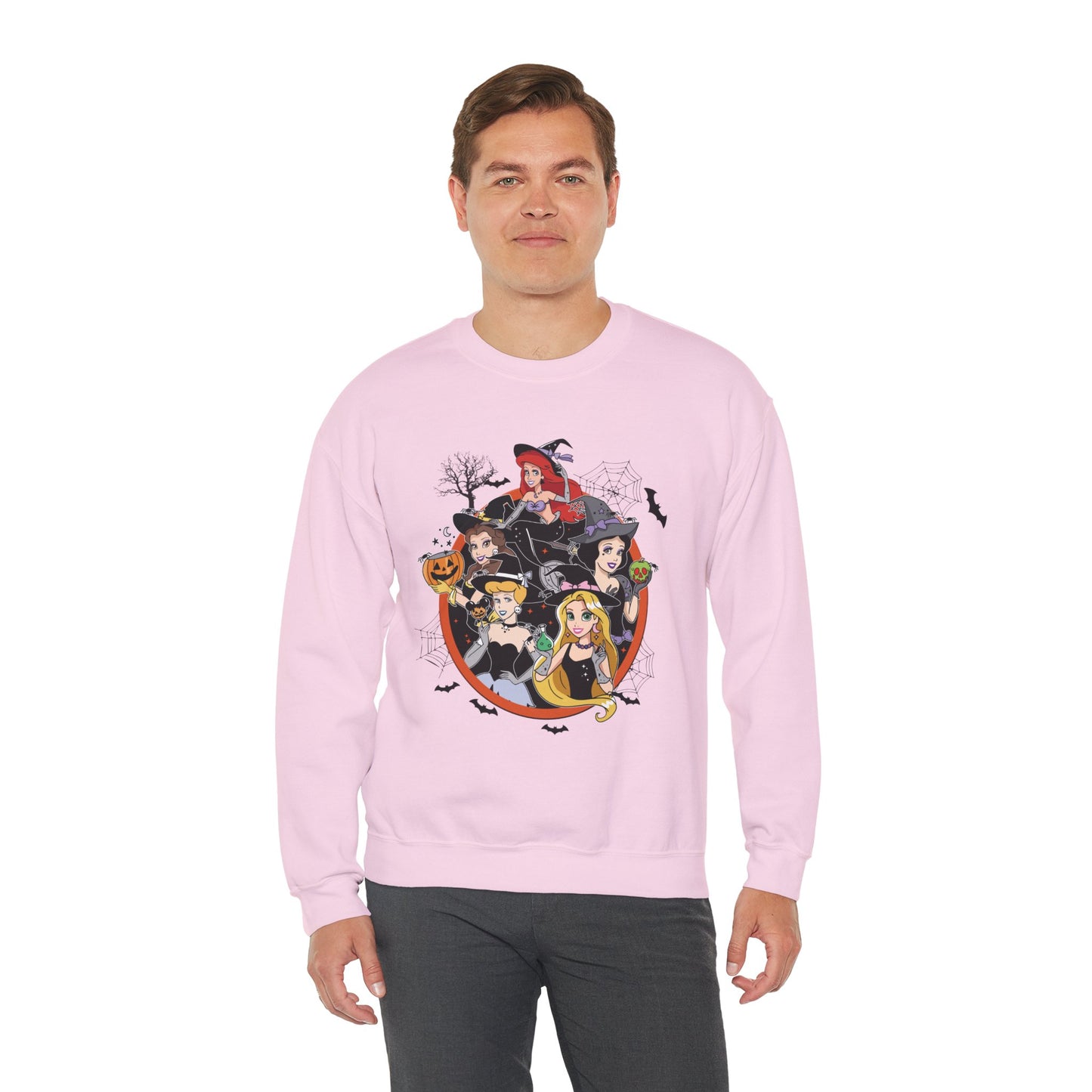 Princess Halloween-Themed Unisex Heavy Blend Crewneck Sweatshirt
