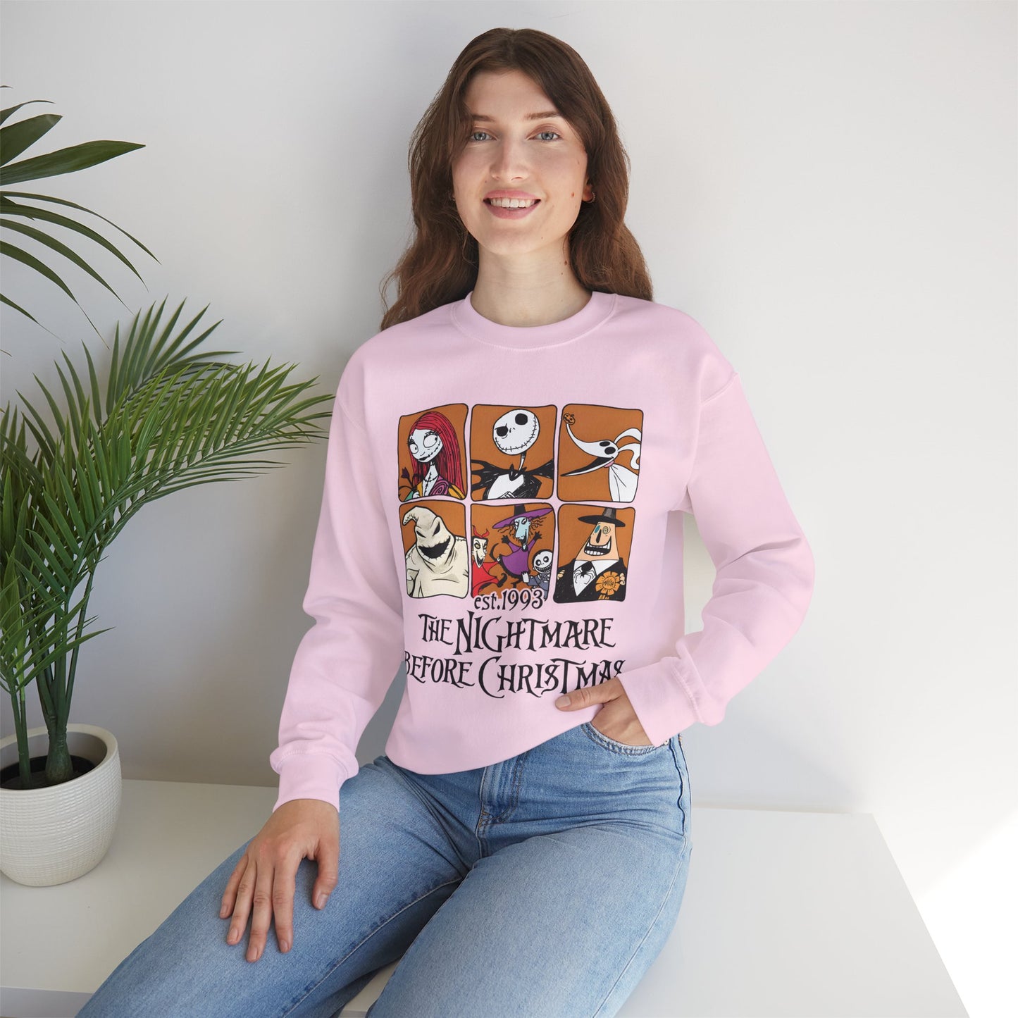 The Nightmare Before Christmas Unisex Heavy Blend Crewneck Sweatshirt