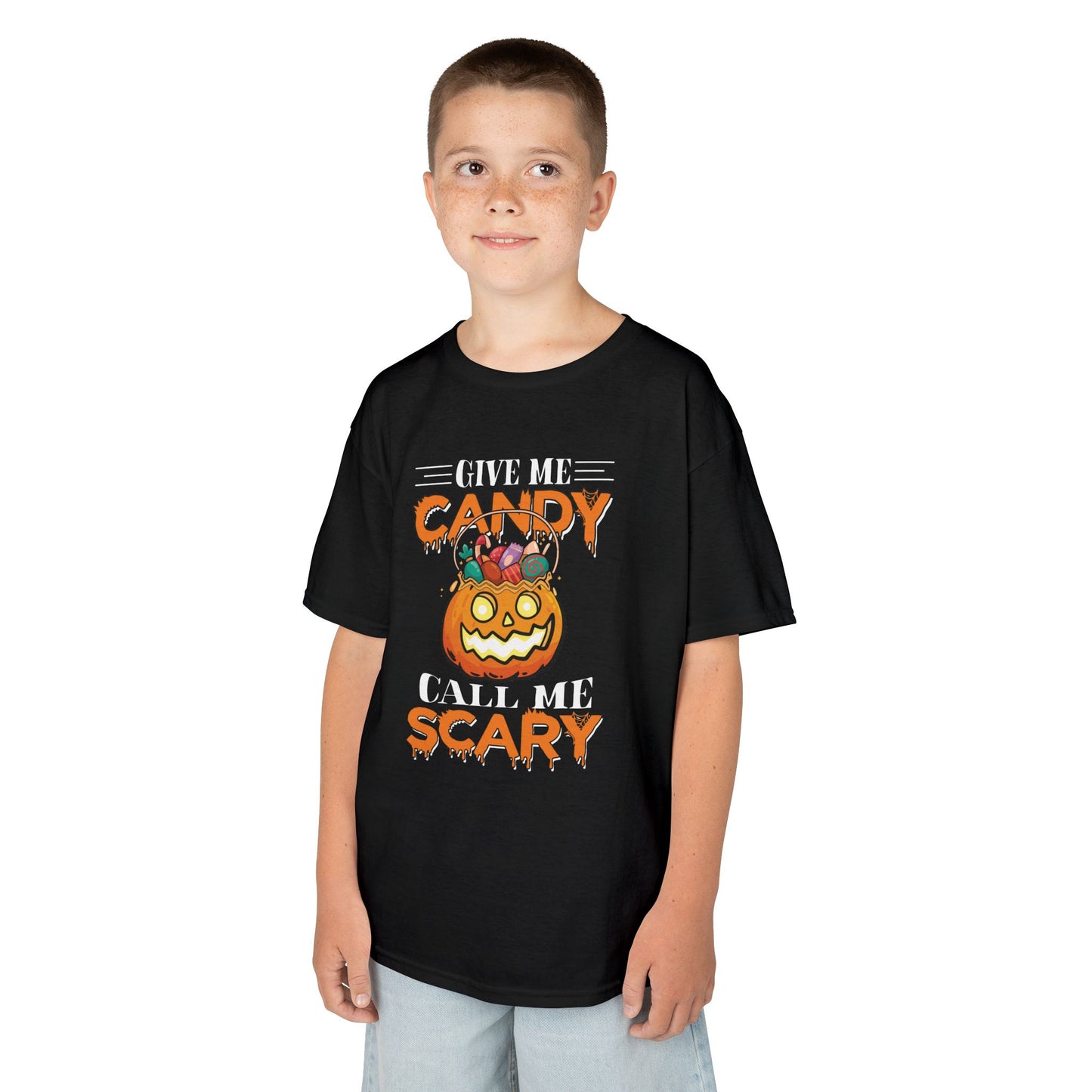 Give Me Candy Call Me Scary Kids Heavy Cotton T-Shirt