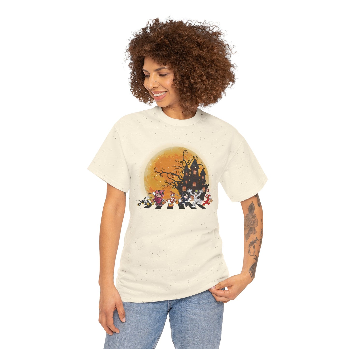 Haunted Crosswalk Unisex Heavy Cotton T-Shirt