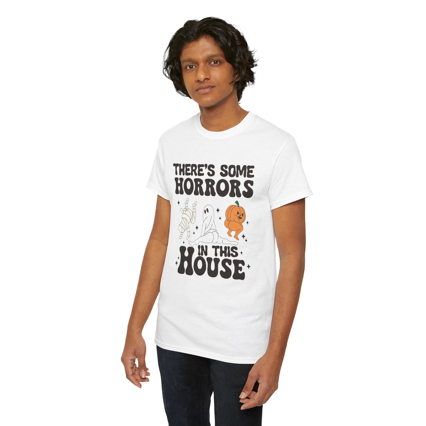 There's Some Horrors In This House Unisex Heavy Cotton T-Shirt
