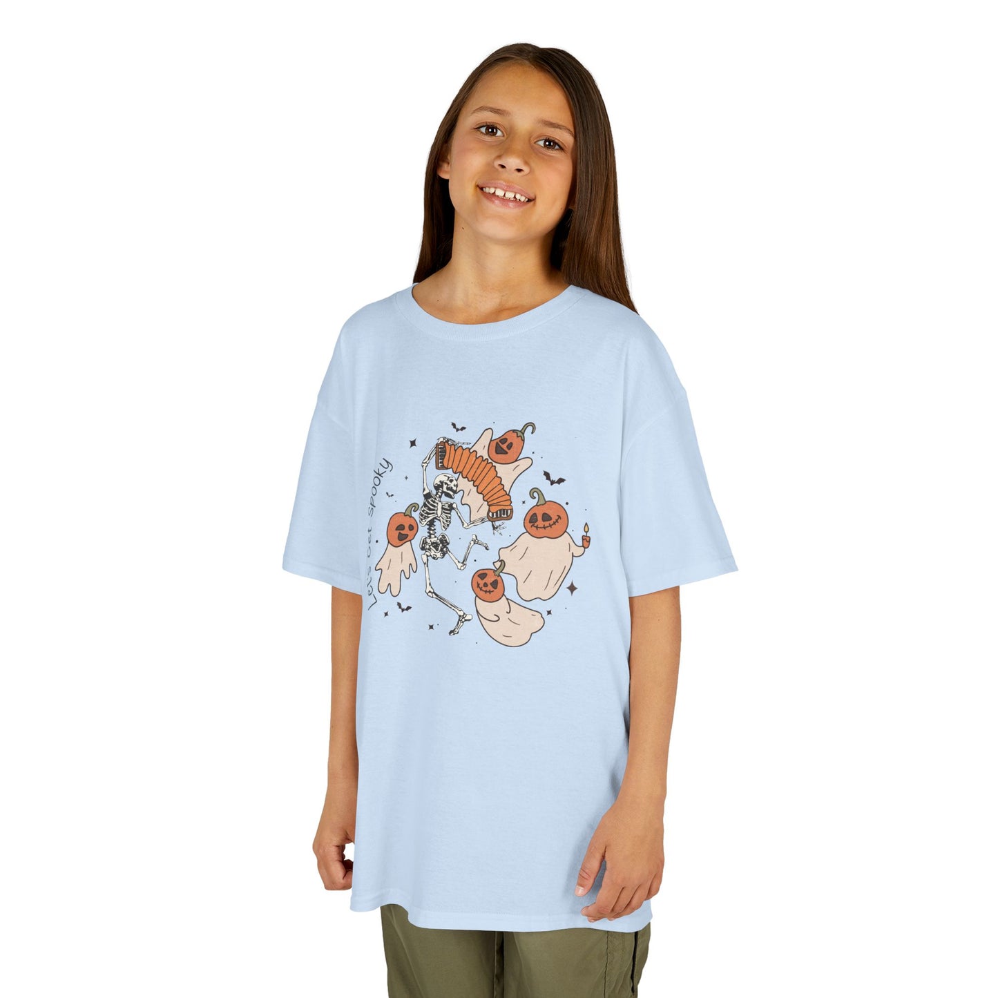 Lets Get Spooky Kids Heavy Cotton T-Shirt